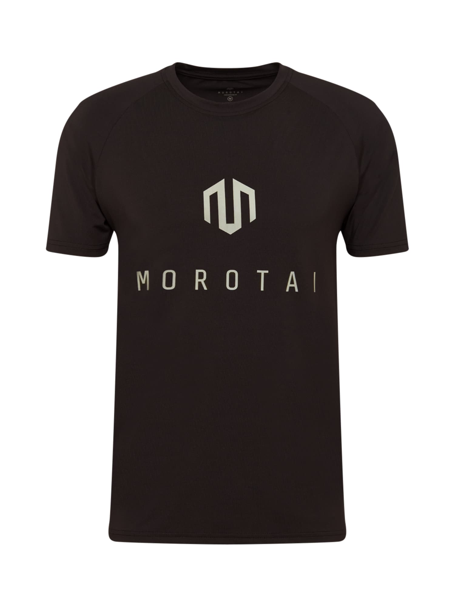 MOROTAI Sportiniai marškinėliai juoda / sidabro pilka