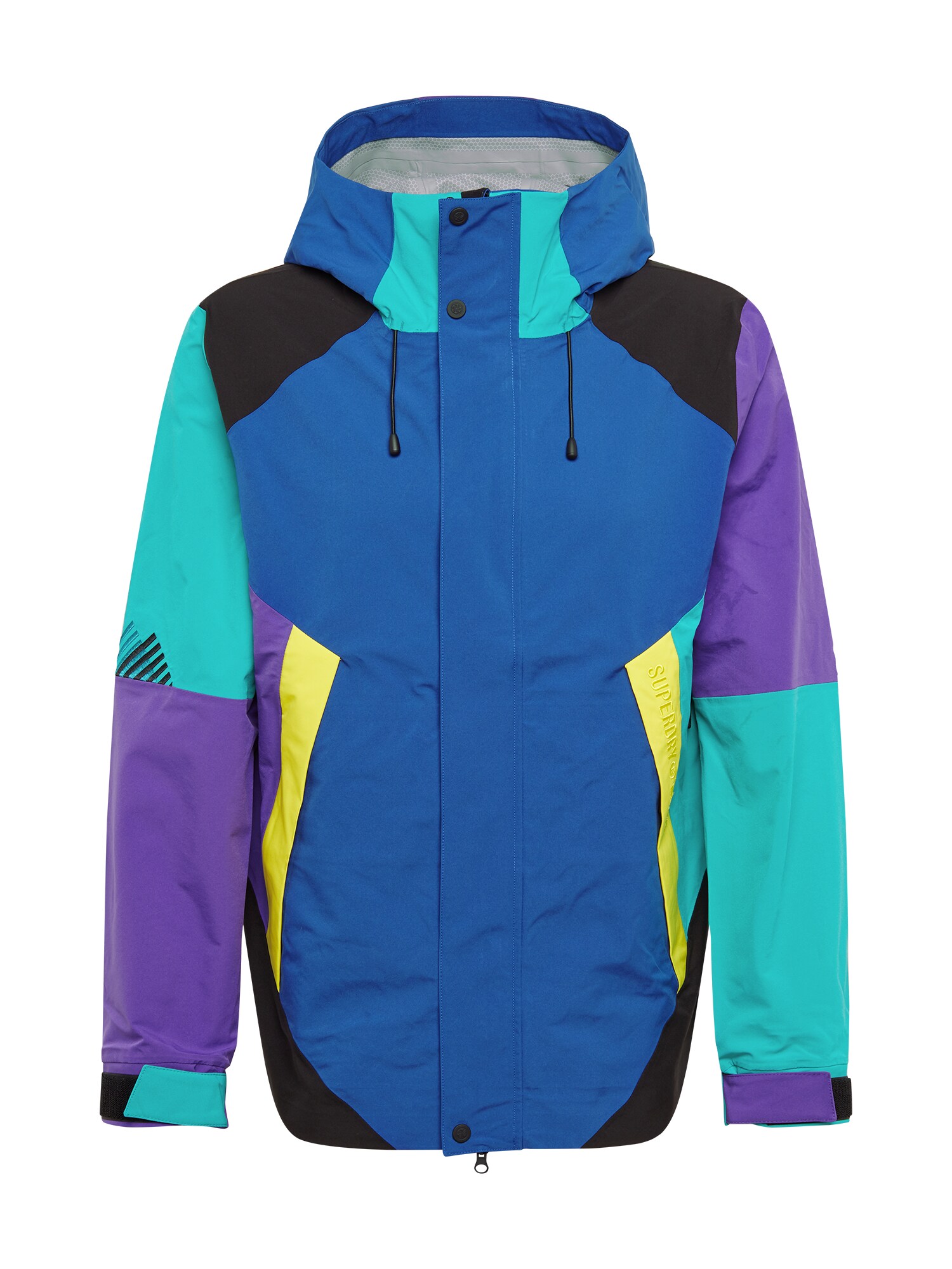 Superdry Laisvalaikio striukė  mėlyna / purpurinė / mėtų spalva / geltona