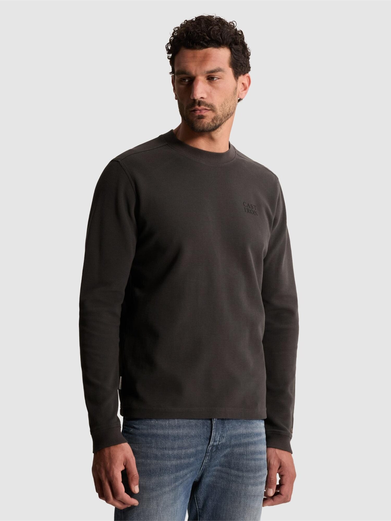 T-shirt 'Regular fit T-shirt with long sleeves'