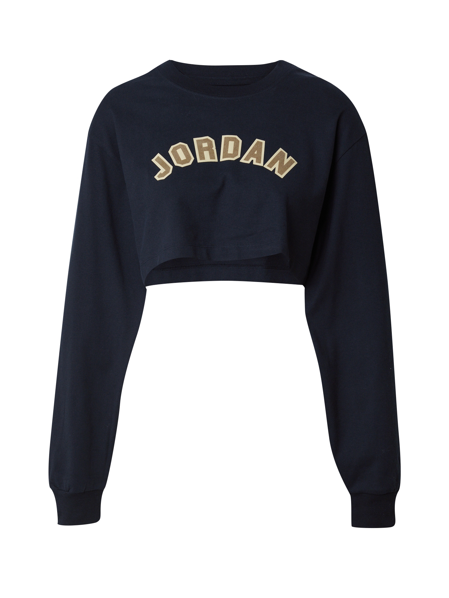 Jordan Тениска  кафяво / светлокафяво / черно