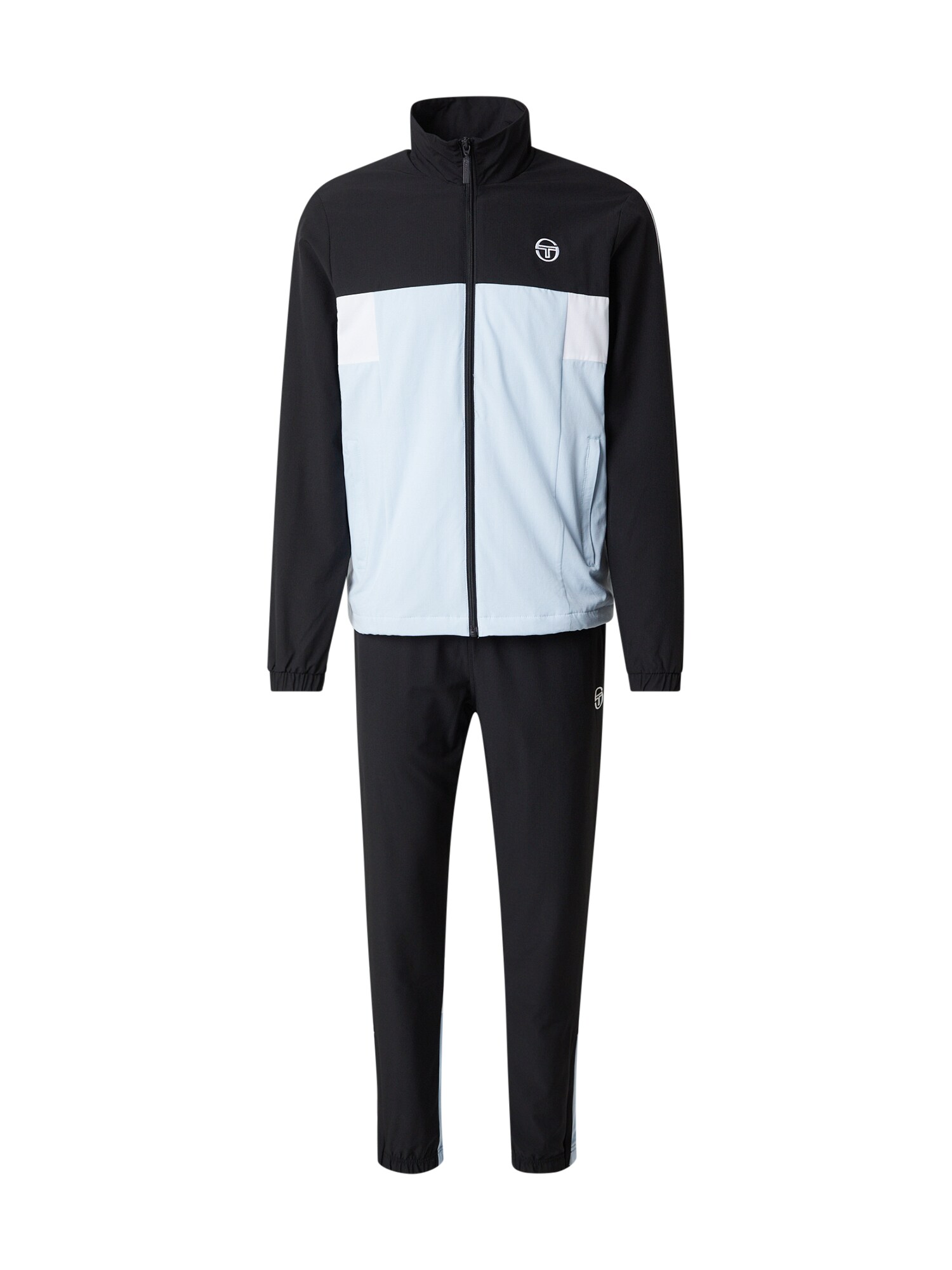Sergio Tacchini Costum de trening  albastru pastel / negru / alb