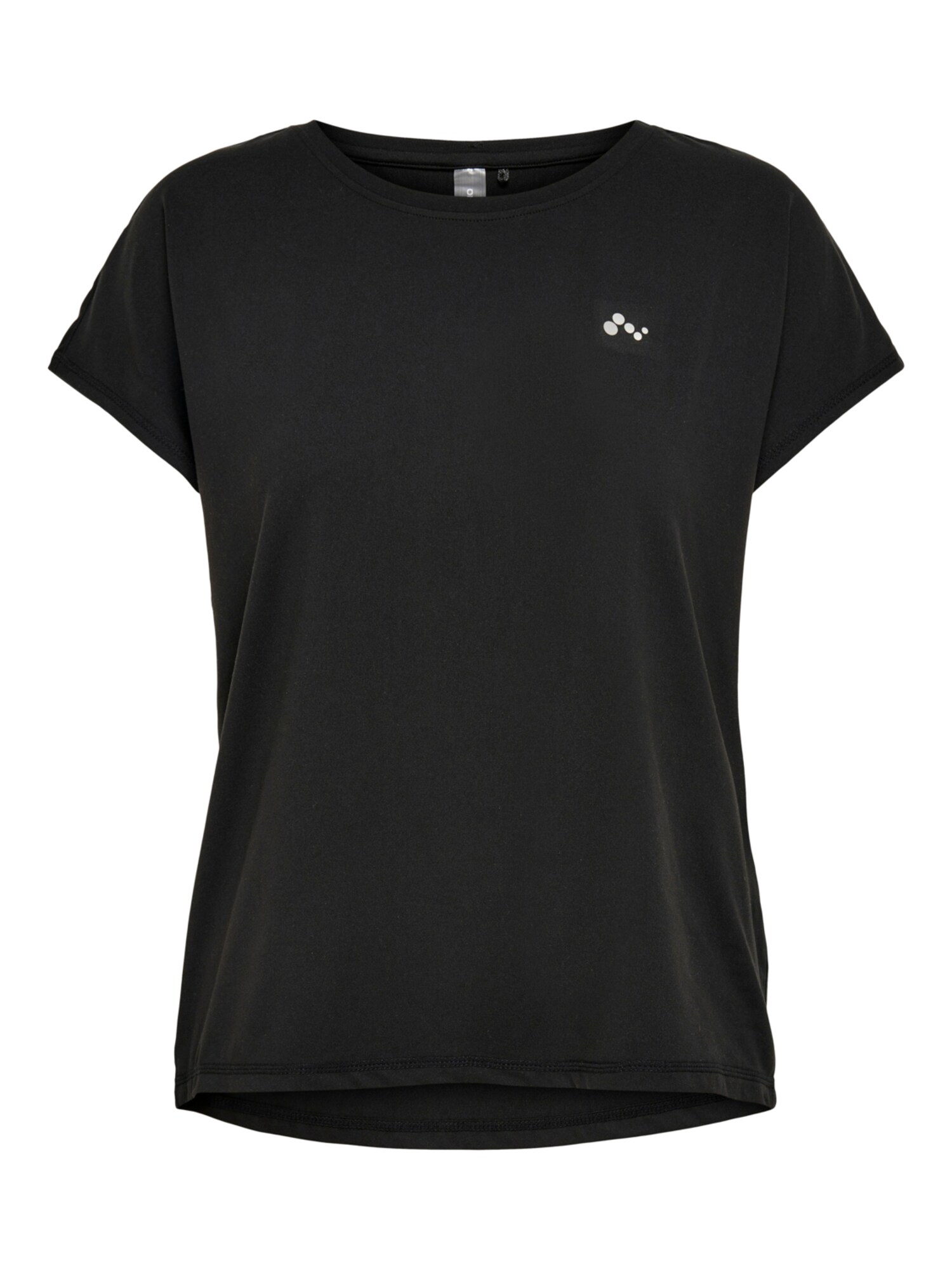 ONLY PLAY Sportiniai marškinėliai 'Aubree' juoda / balta
