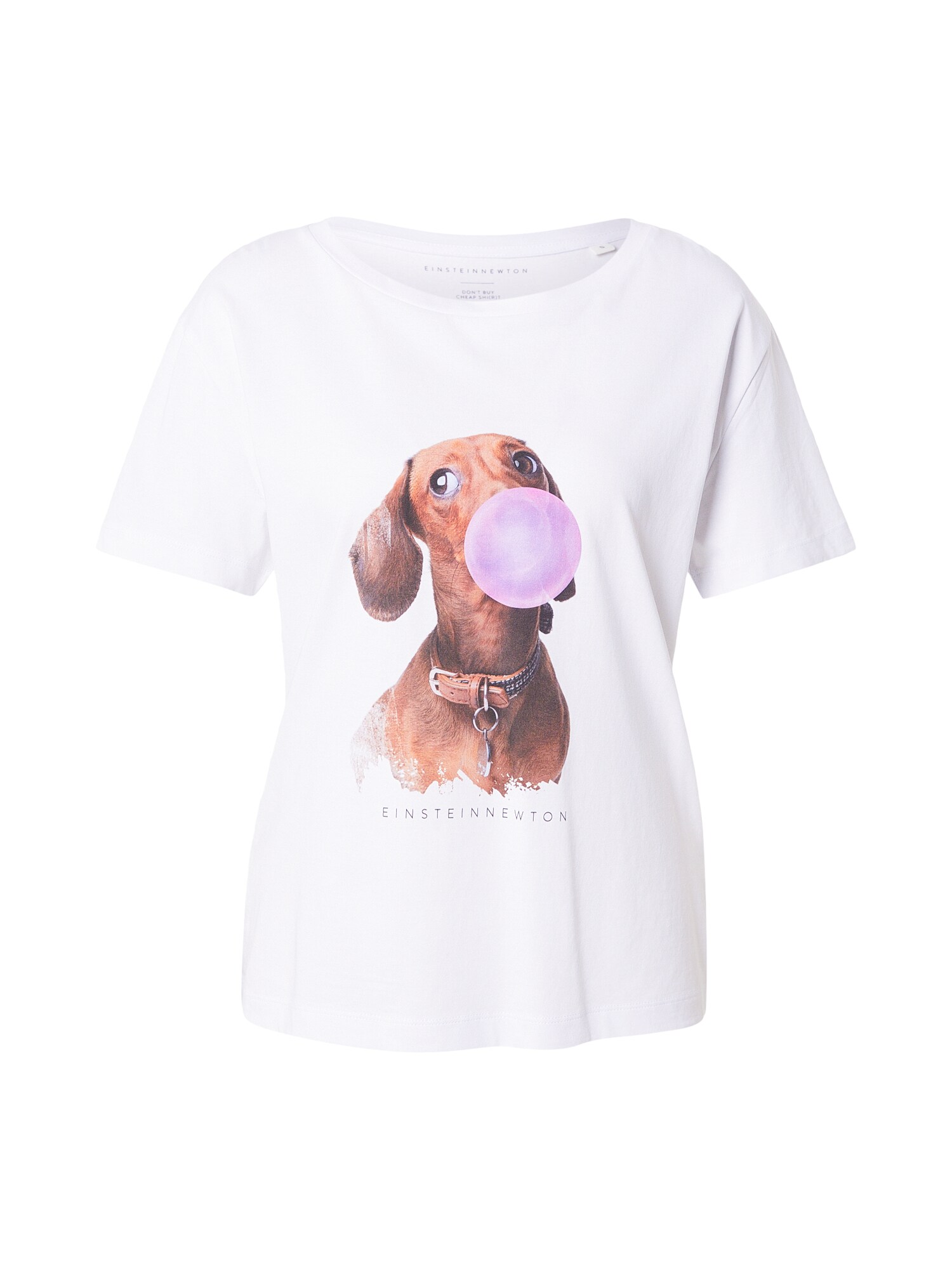 EINSTEIN & NEWTON Tricou Bubble Dackel  maro / lila / alb