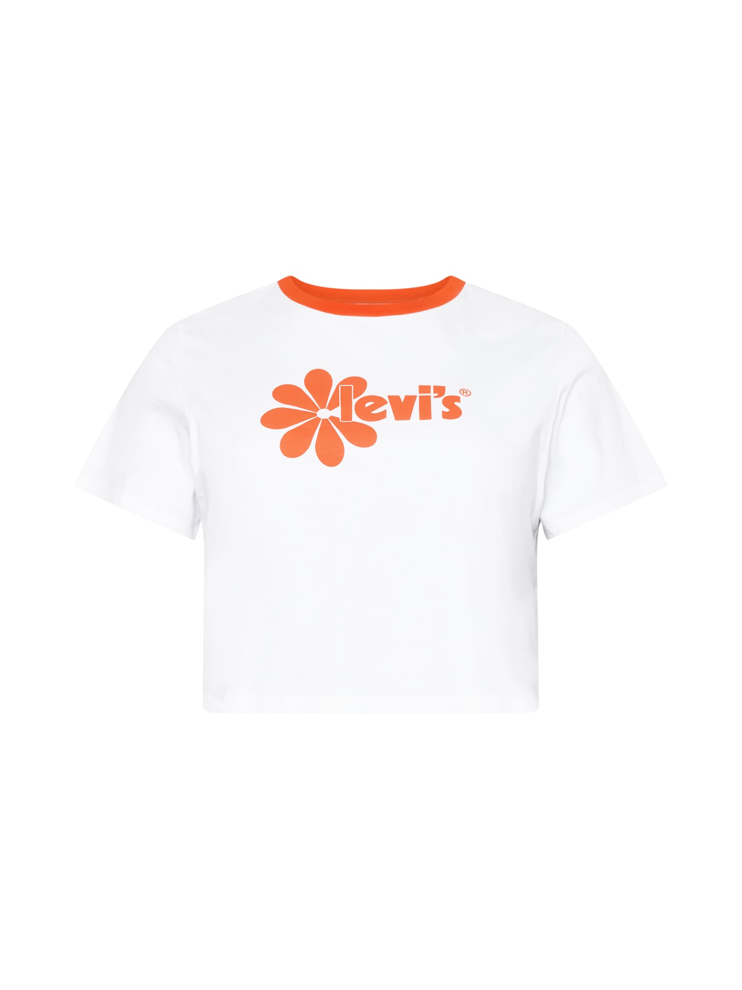 Levi's® Plus T-Krekls 'JORDIE' oranžs / balts