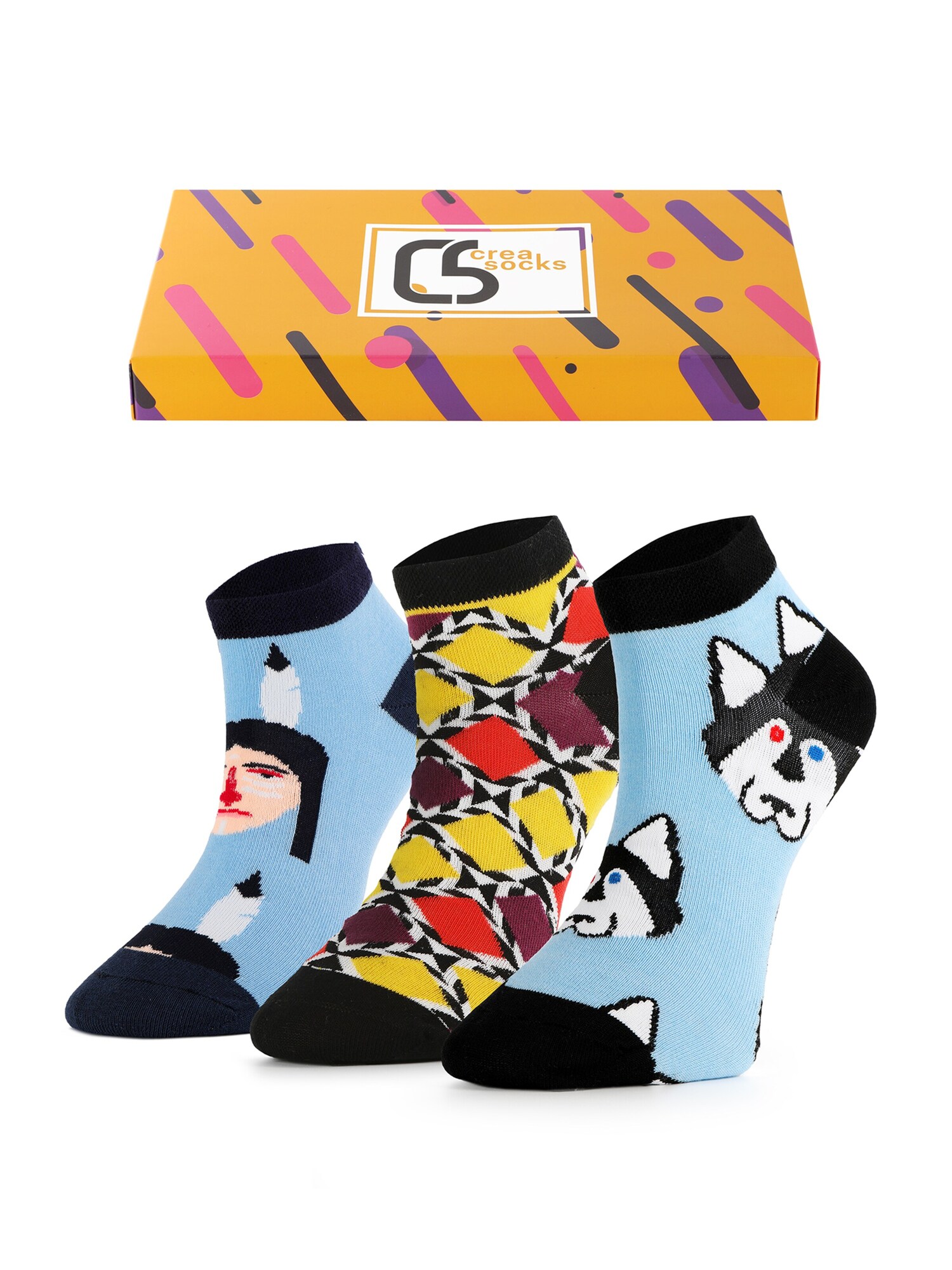 Crea Socks Calcetines invisibles 'Mohikaner'  mezcla de colores