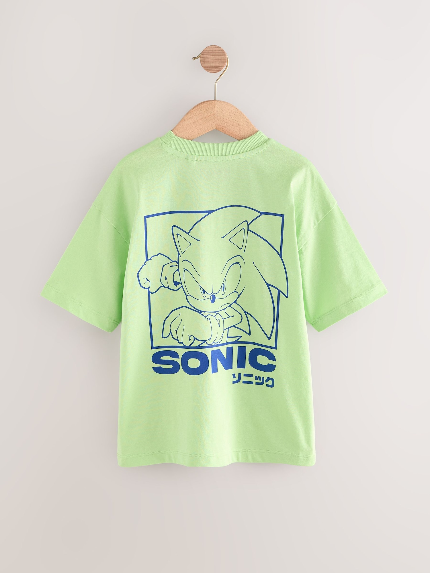 Next Póló 'Sonic'  kék / citromzöld / piros / fehér termék 2. képe
