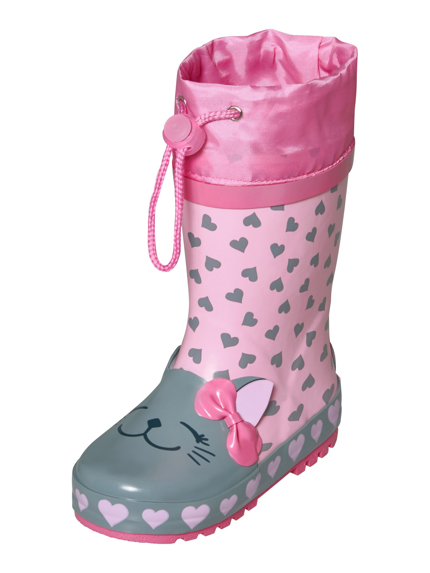 PLAYSHOES Gumáky 'Katze'  pastelovo zelená / ružová