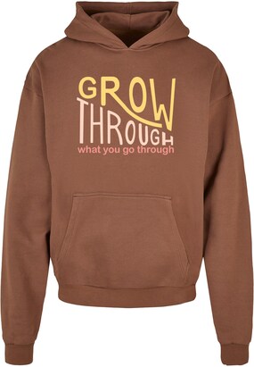 Merchcode Sweatshirt ‘Spring – Grow Through 2’ Bruin / Geel / Pink