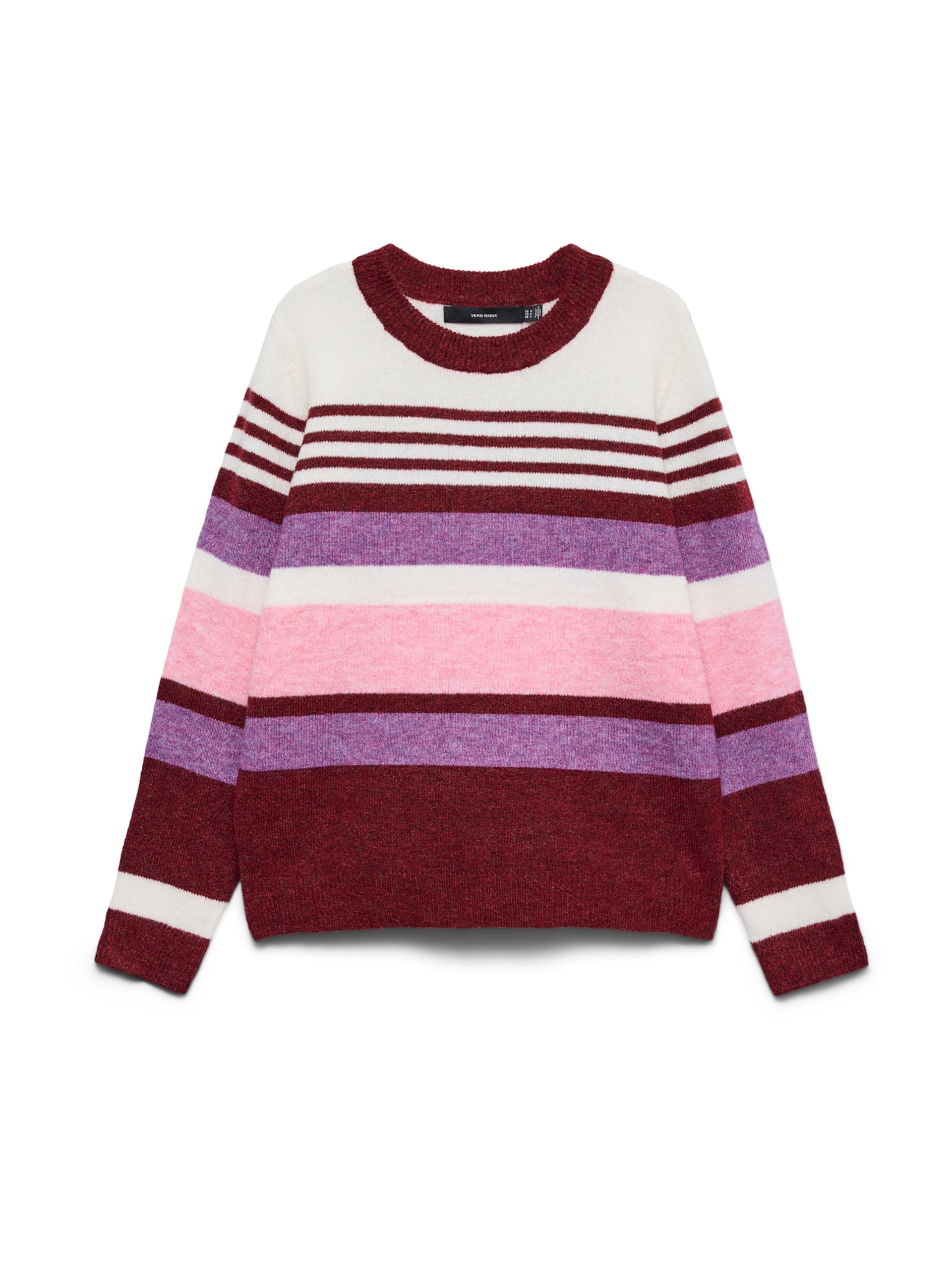 VERO MODA Tröja 'VMPLAZA' lilamelerad / rosé / mörkröd dam