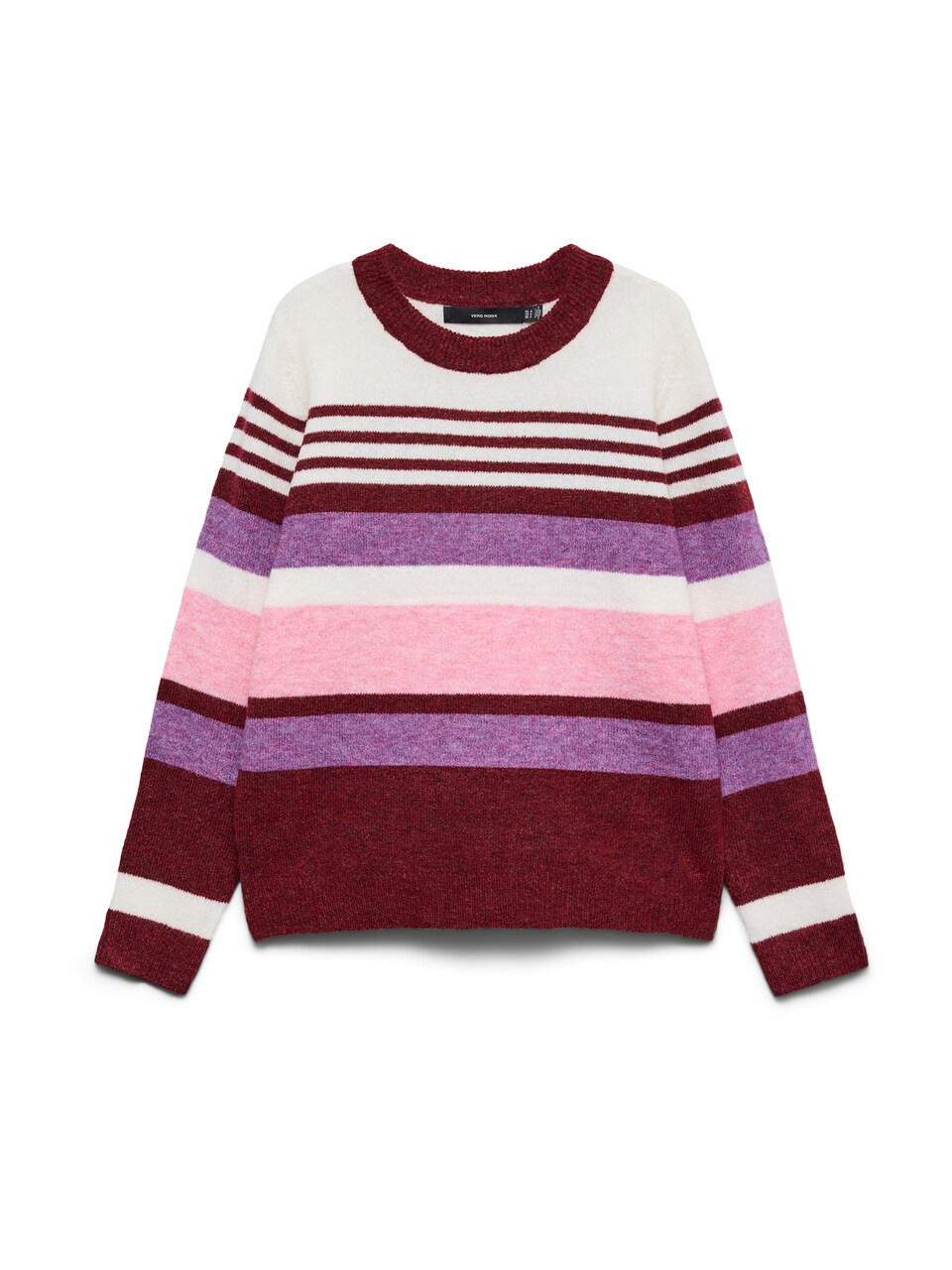 Tröja 'VMPLAZA' lilamelerad / rosé / mörkröd