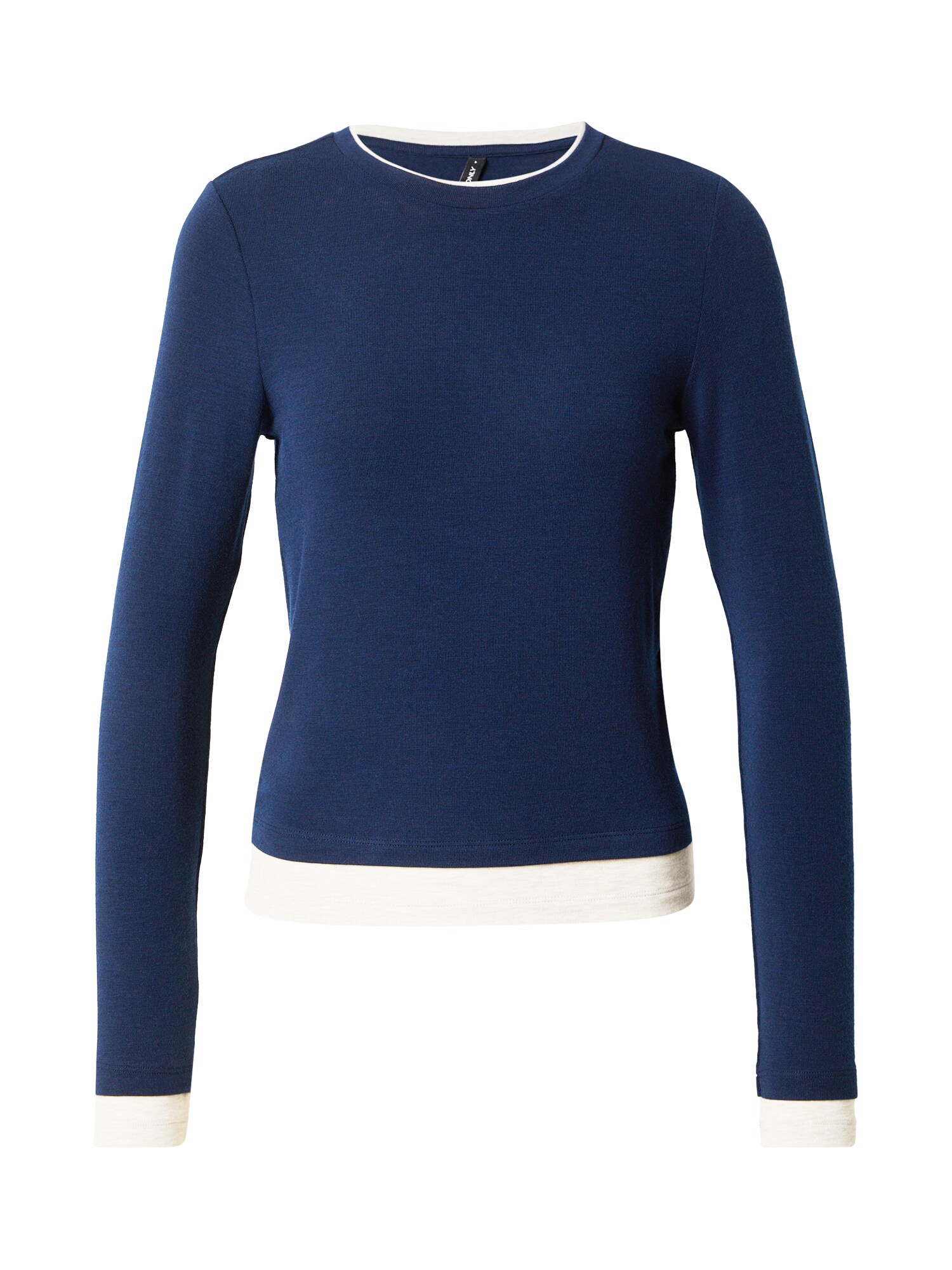 ONLY Tricou ONLVIRRO  bleumarin / alb