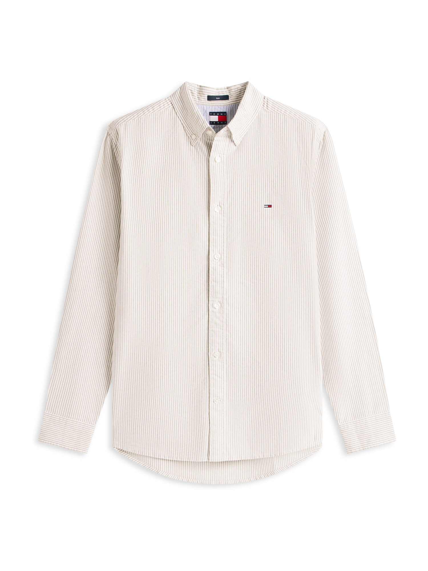 Tommy Jeans Camisa  oliva / blanco