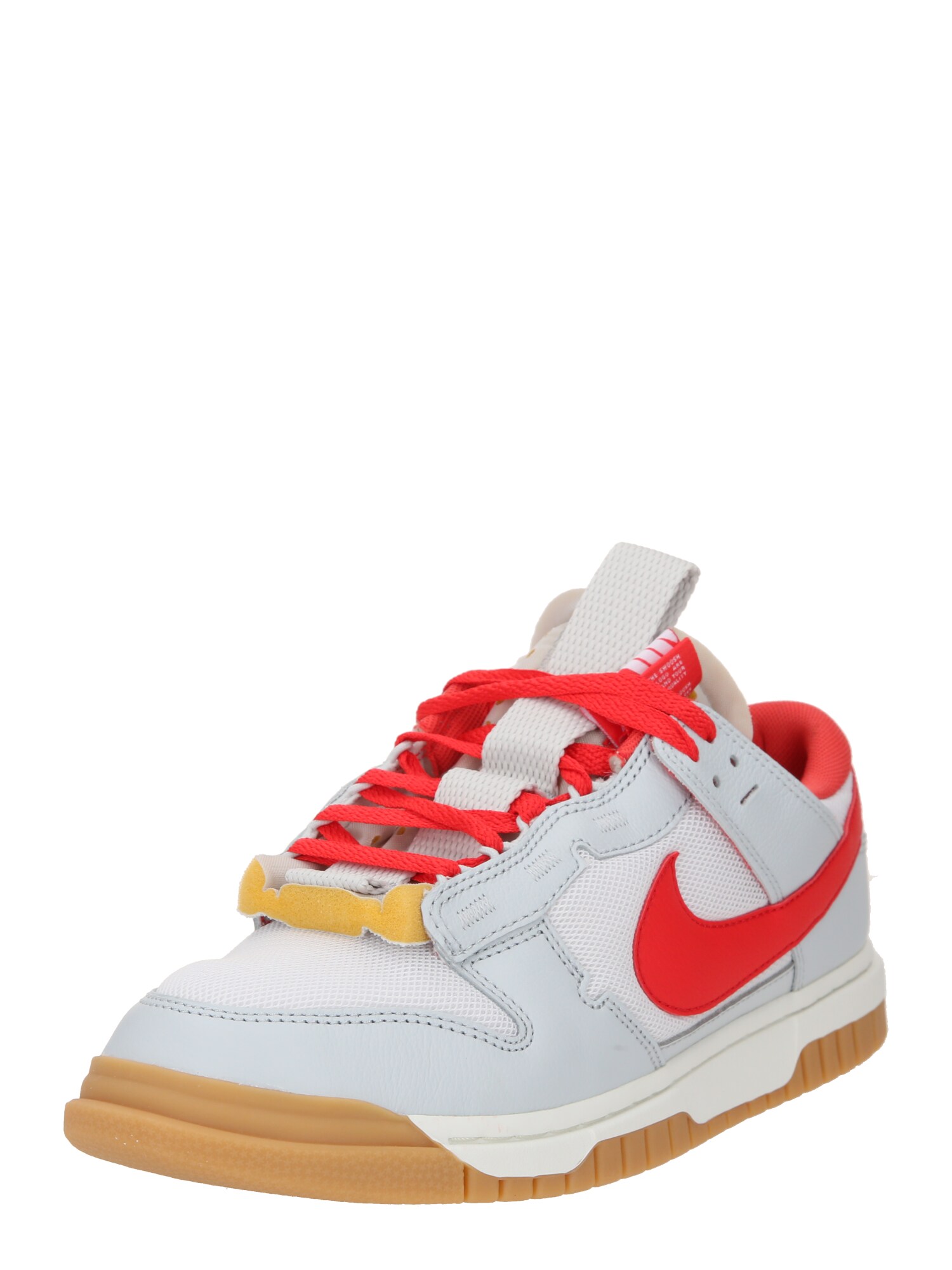 Nike Sportswear Nízke tenisky 'Dunk'  svetlosivá / červená / biela