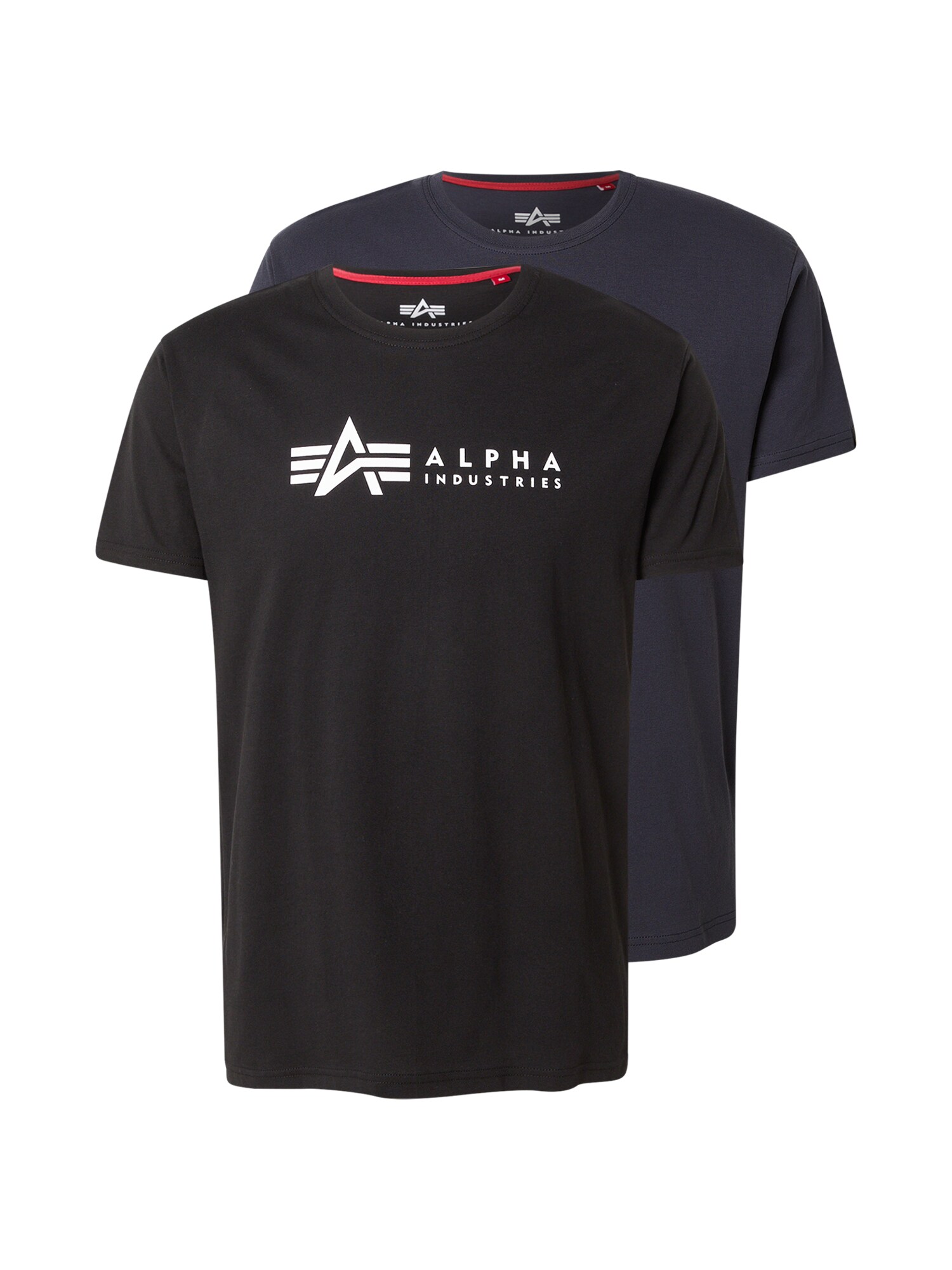 ALPHA INDUSTRIES Tricou  bleumarin / galben / negru / alb
