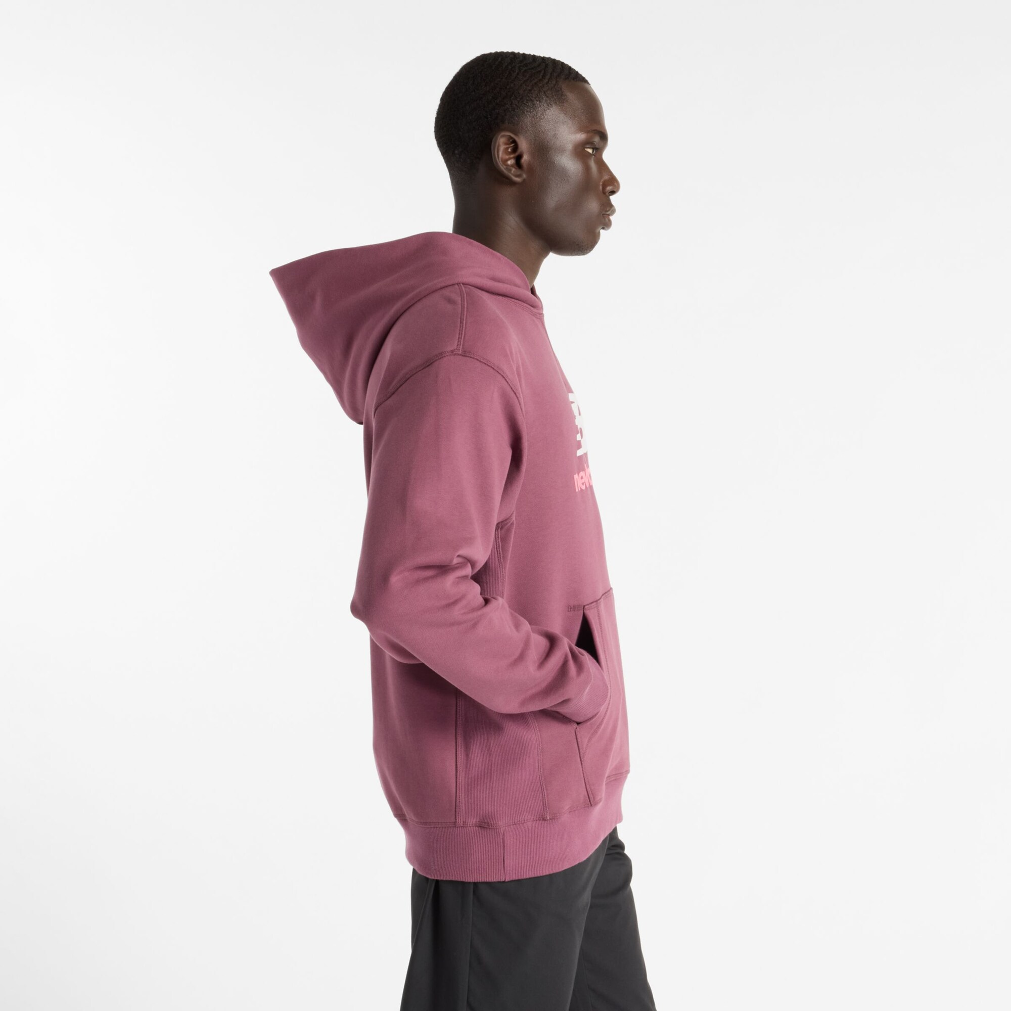 New balance Sudadera 'Athletics' ciruela / pitaya / blanco – imagen 3