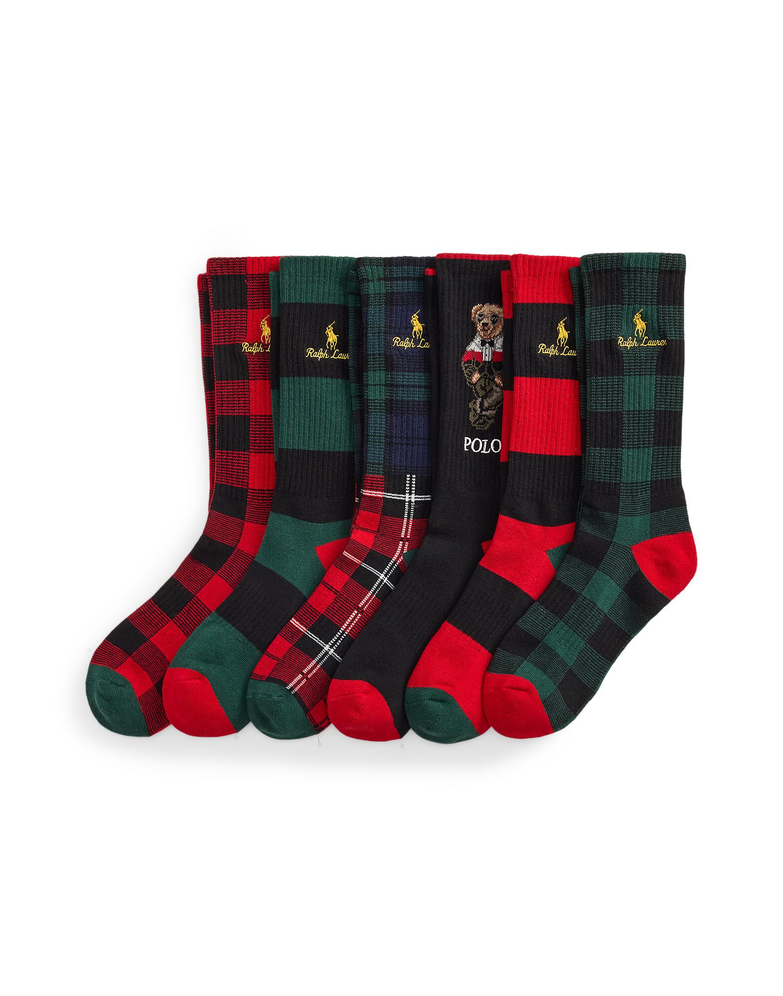Polo Ralph Lauren Șosete bleumarin / verde / roșu / negru