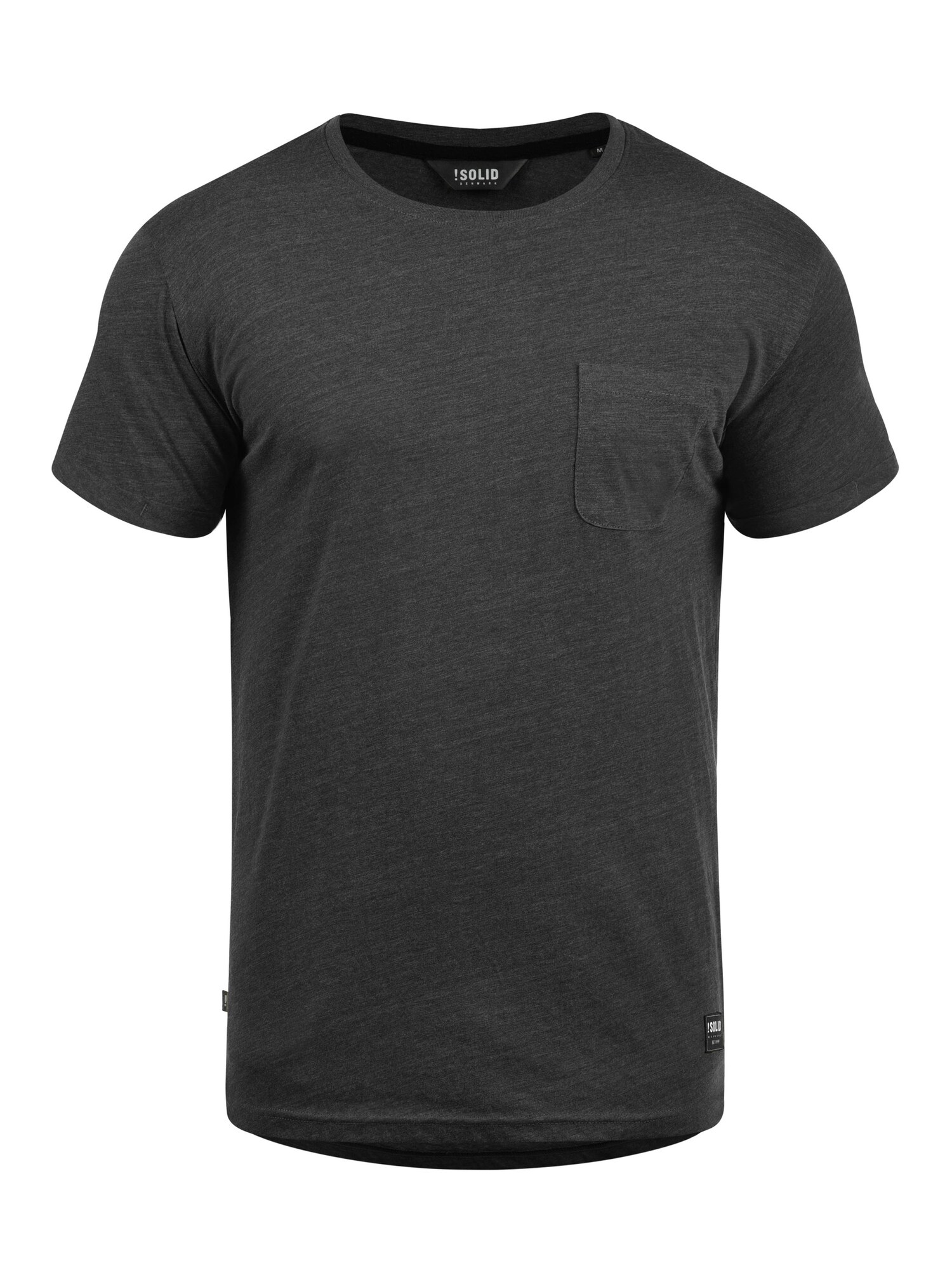 Solid Camiseta 'Bob' gris oscuro