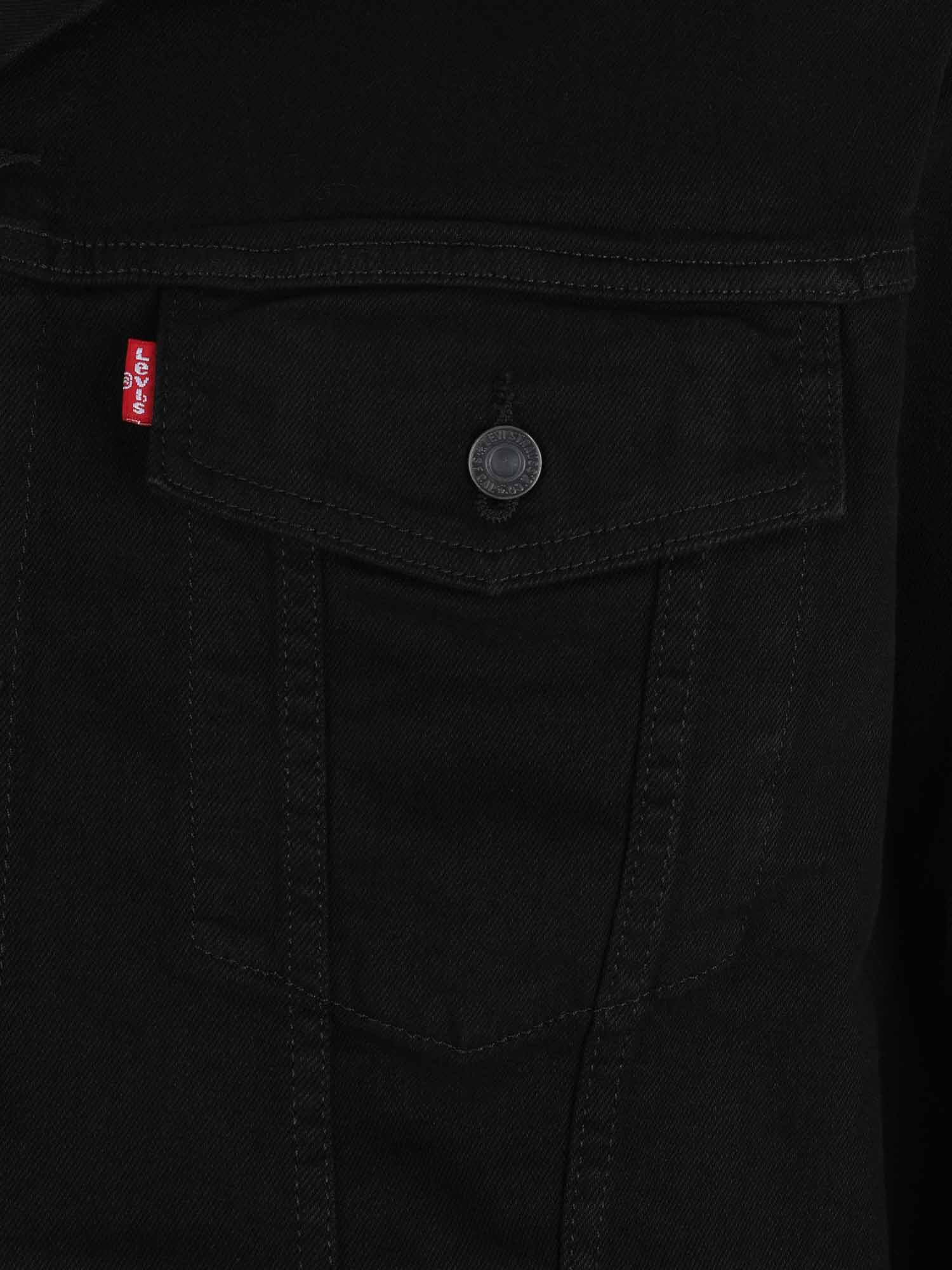 Levi's® Big & Tall Prechodná bunda 'Trucker Jacket (Big & Tall)' čierna (obrázok 3)