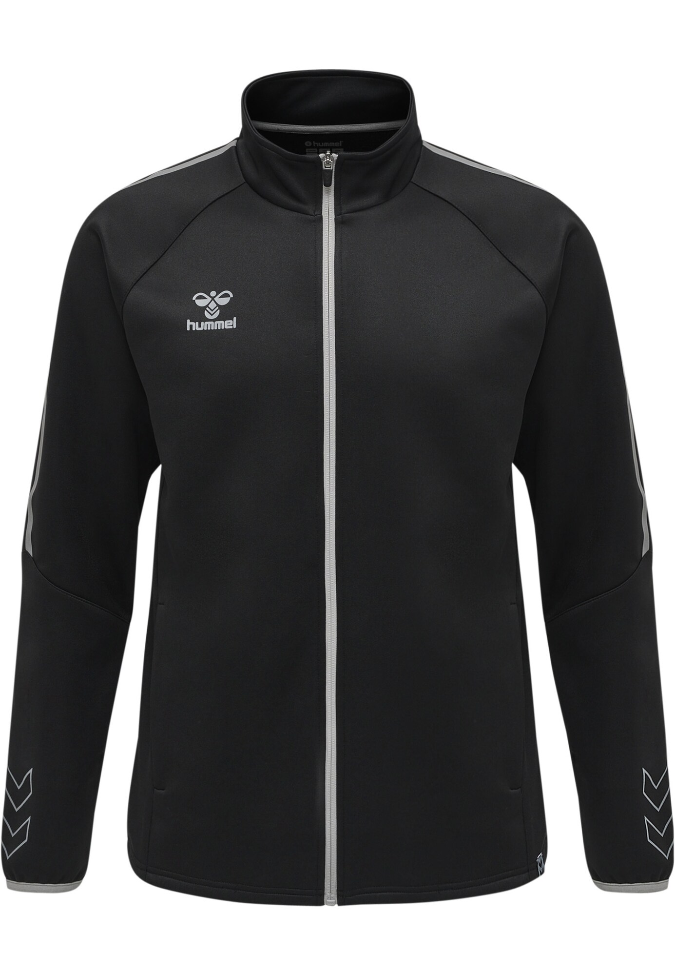 Hummel Jachetă de trening Cima  gri deschis / negru