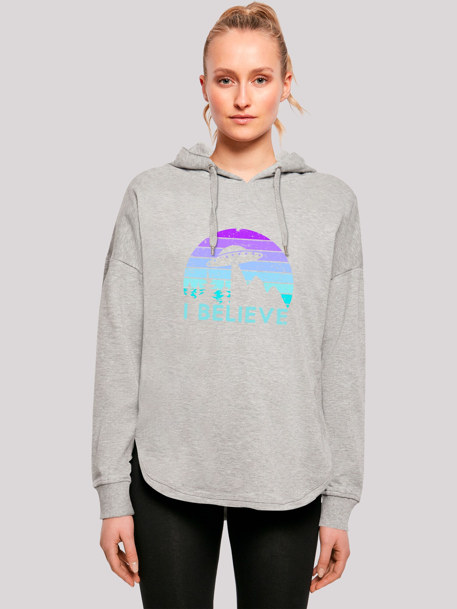 Thumbnail - F4NT4STIC Sweatshirt I Believe UFO Alien Raumschiff Retro