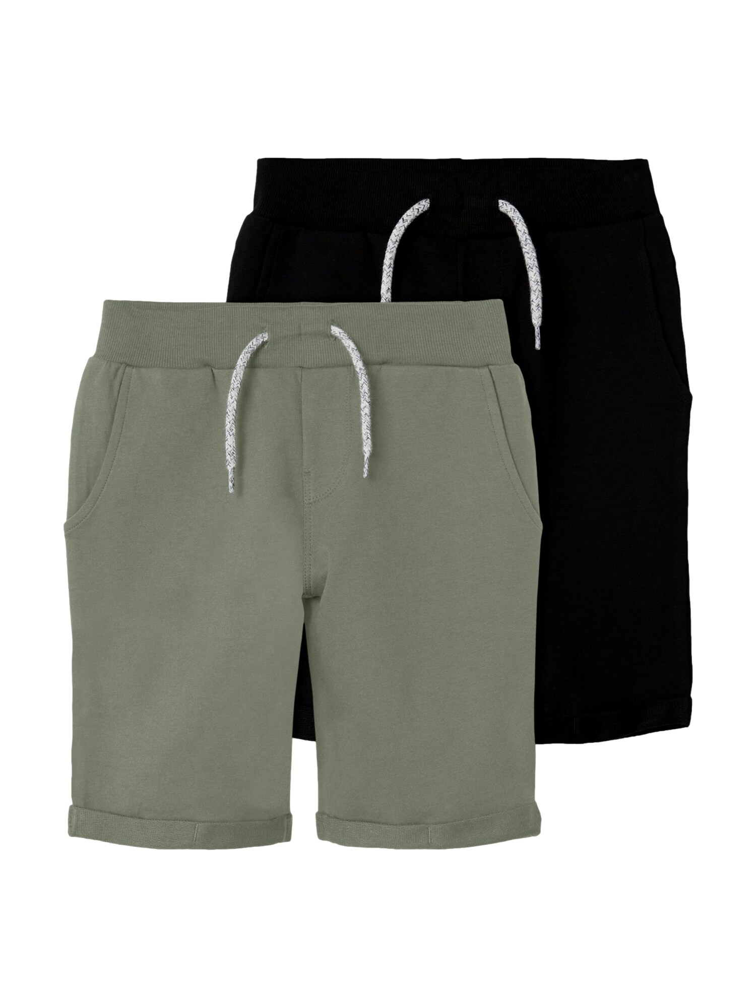 NAME IT Pantaloni 'Vermo'  kaki / negru