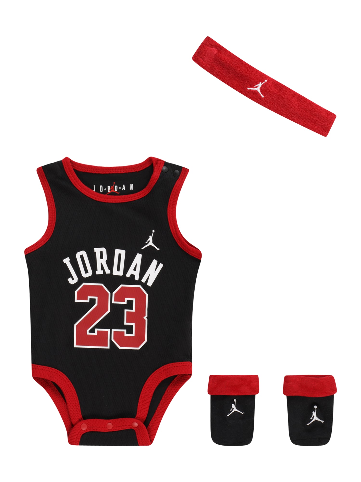 Jordan Komplet donjeg rublja  crvena / crna / bijela