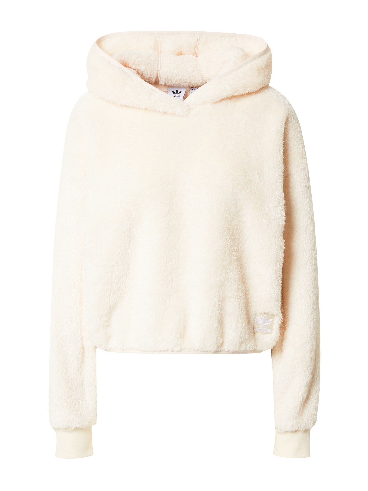 ADIDAS ORIGINALS Majica 'Essentials  Fluffy Teddy'  volneno bela