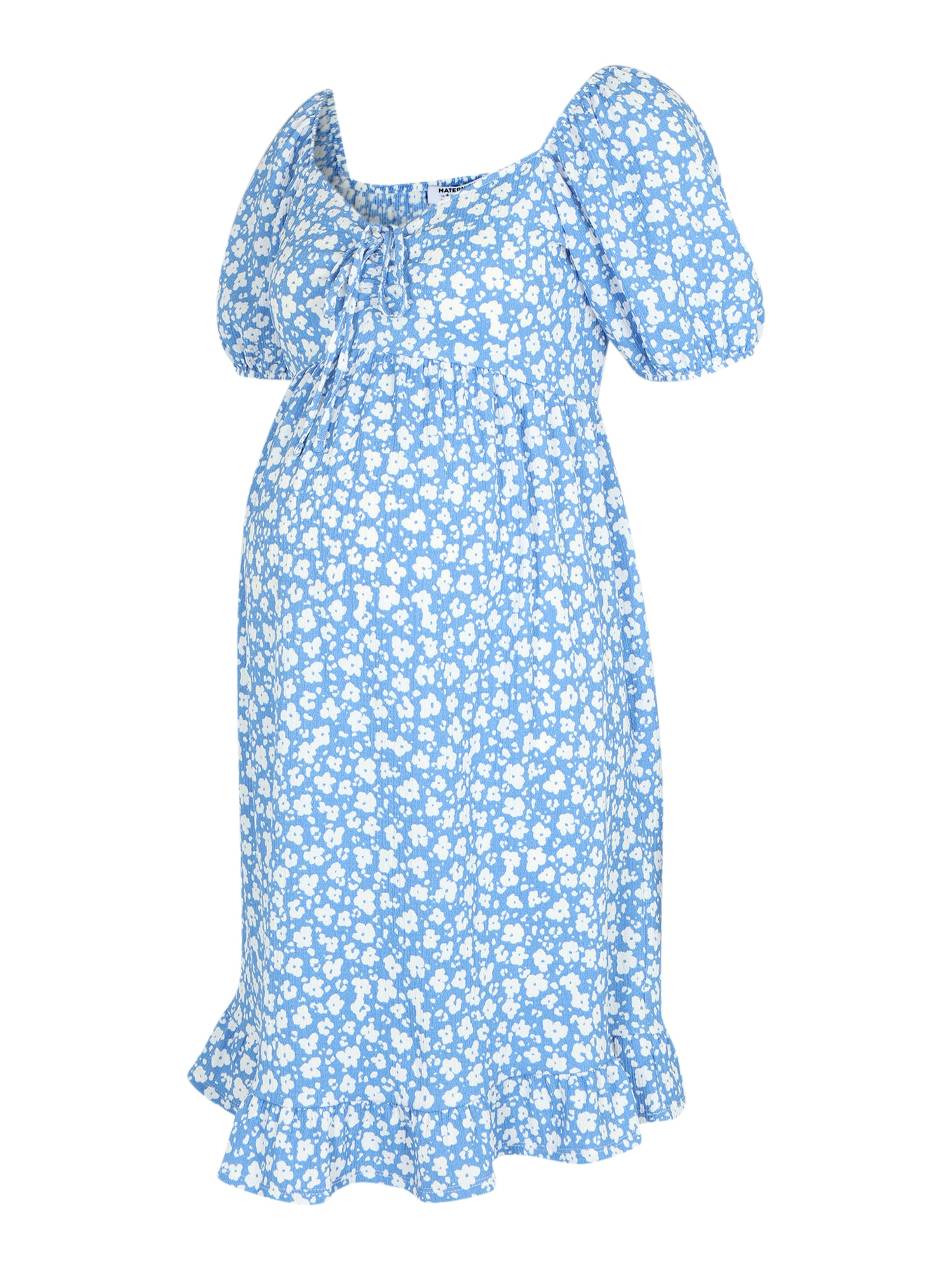 Dorothy Perkins Maternity Suknelė 'Ditsy' šviesiai mėlyna / balta
