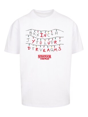 F4NT4STIC Shirt ‘Stranger Things In Your Dreams Netflix TV Series’ Grijs / Vuurrood / Zwart / Wit