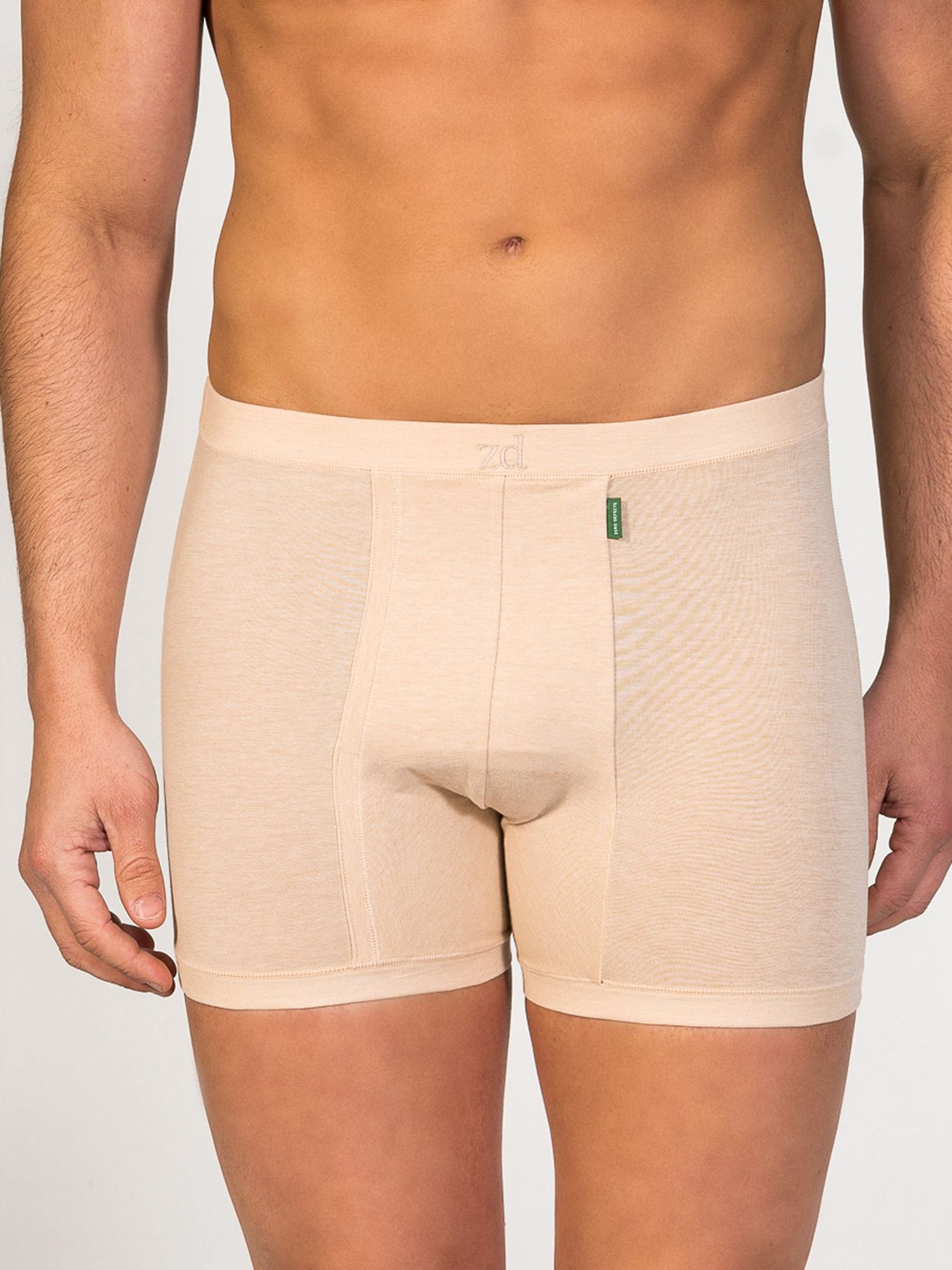 zd ZERO DEFECTS Calzoncillo boxer 'Helios Egyptian cotton' beige