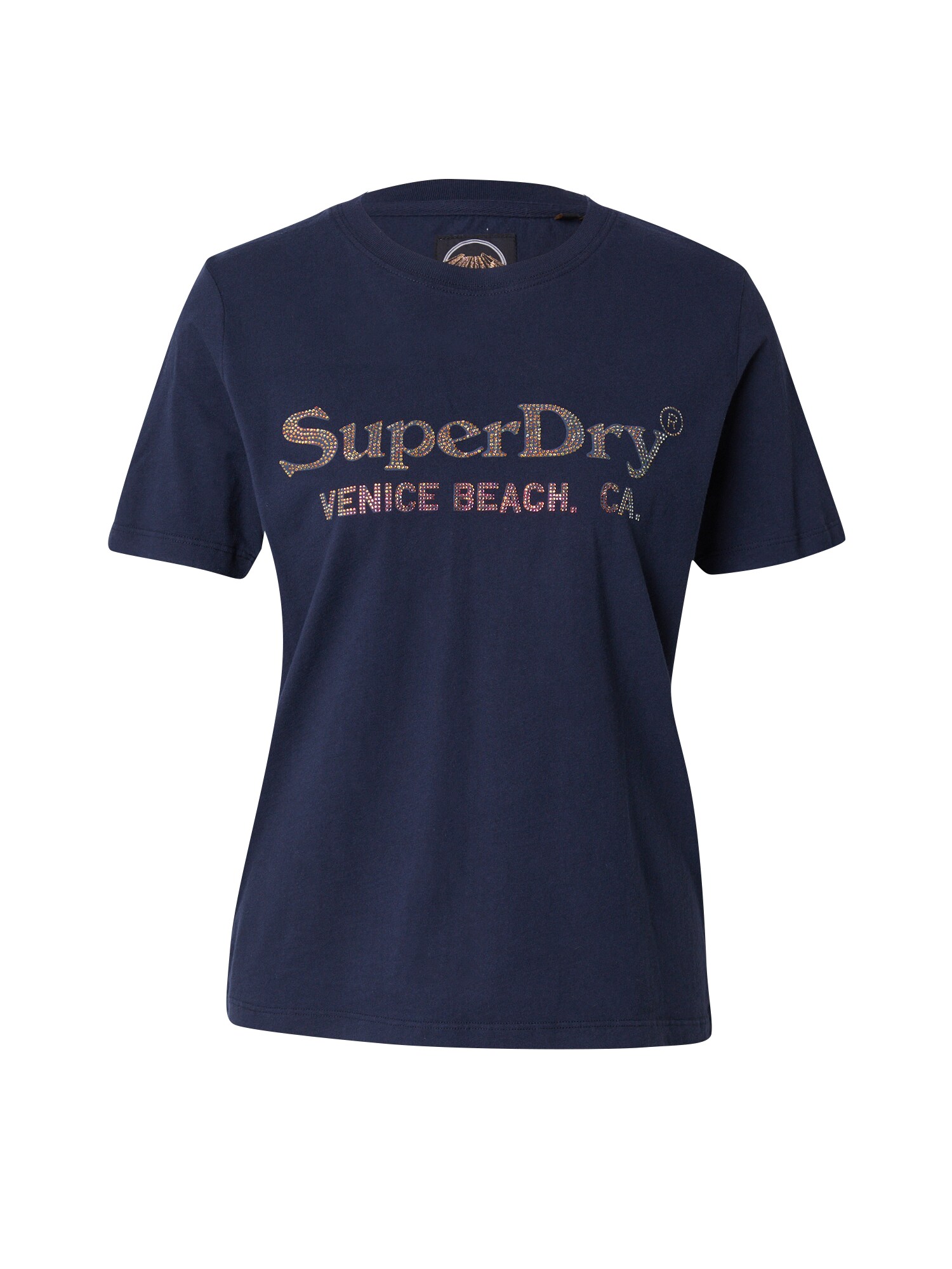 Superdry Póló 'Venue'  tengerészkék / arany akciós termékkép 1