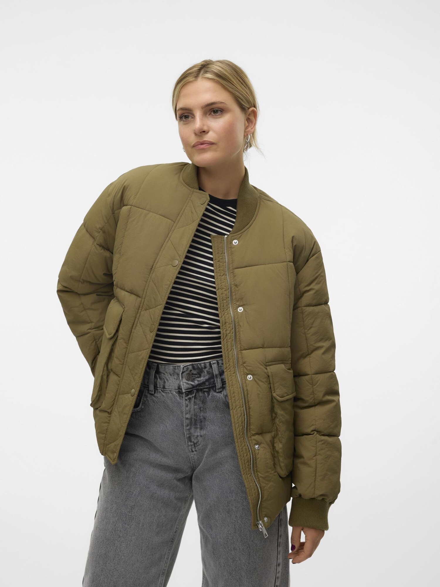 VERO MODA Átmeneti dzseki 'VMJennie'  khaki termék 2. képe