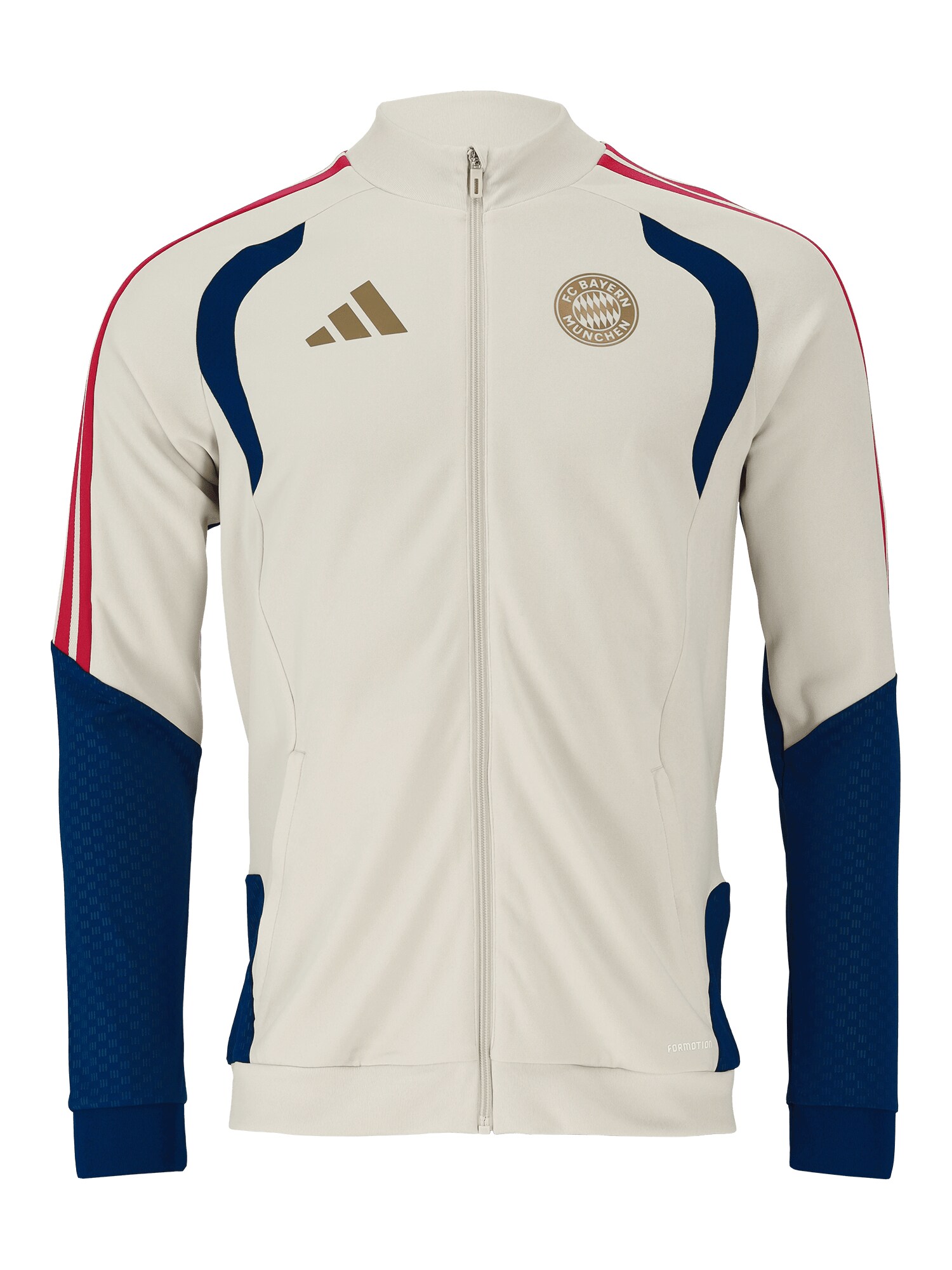 ADIDAS PERFORMANCE Športová bunda 'Teamline'  modrá / červená