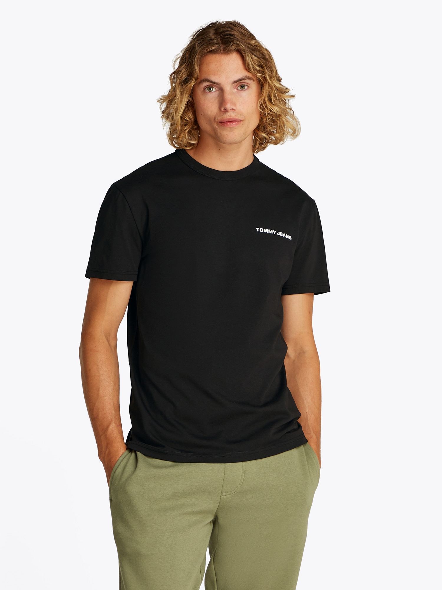 Tommy Jeans Póló  kék / zöld / fekete / fehér termék 2. képe