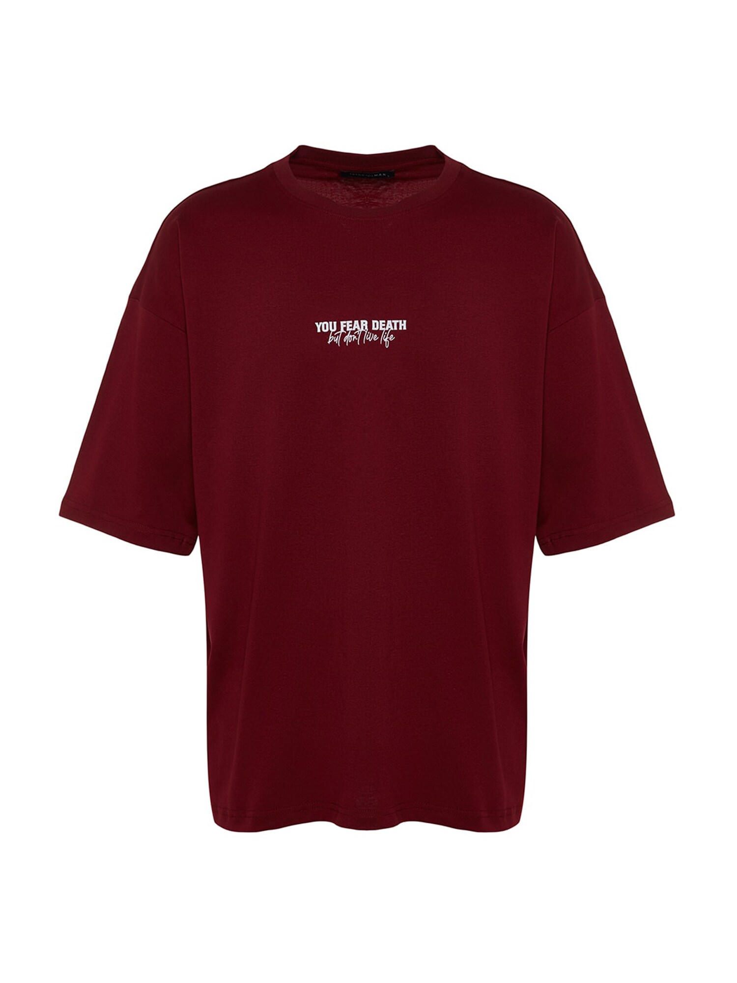 Trendyol Majica  burgund / bela