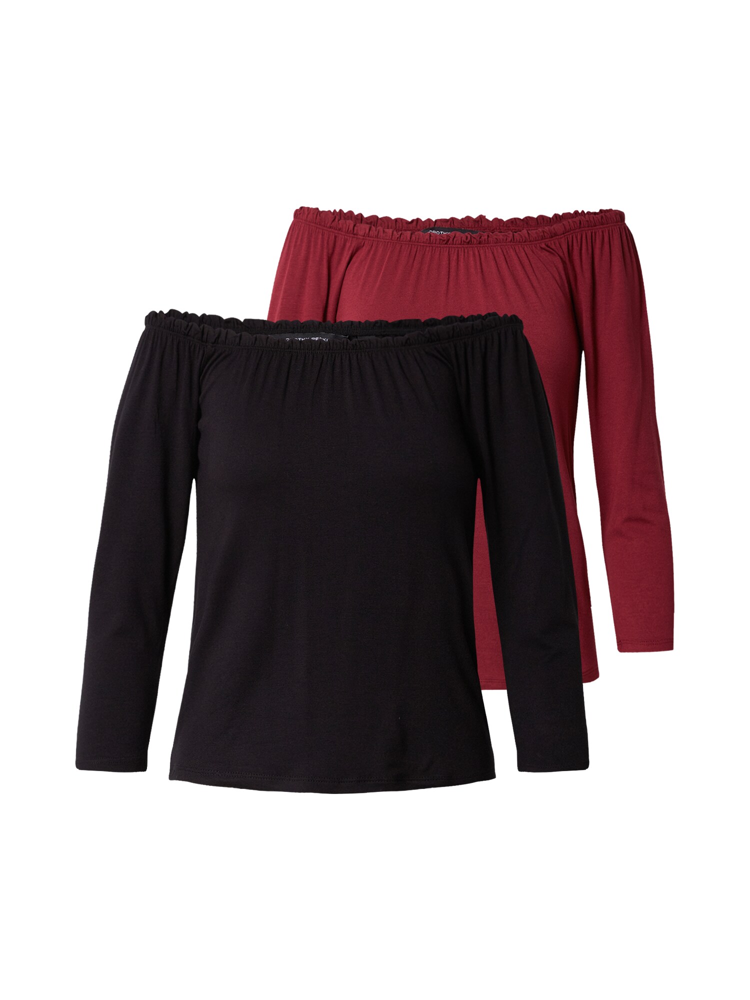 Dorothy Perkins Marškinėliai  juoda / raudona