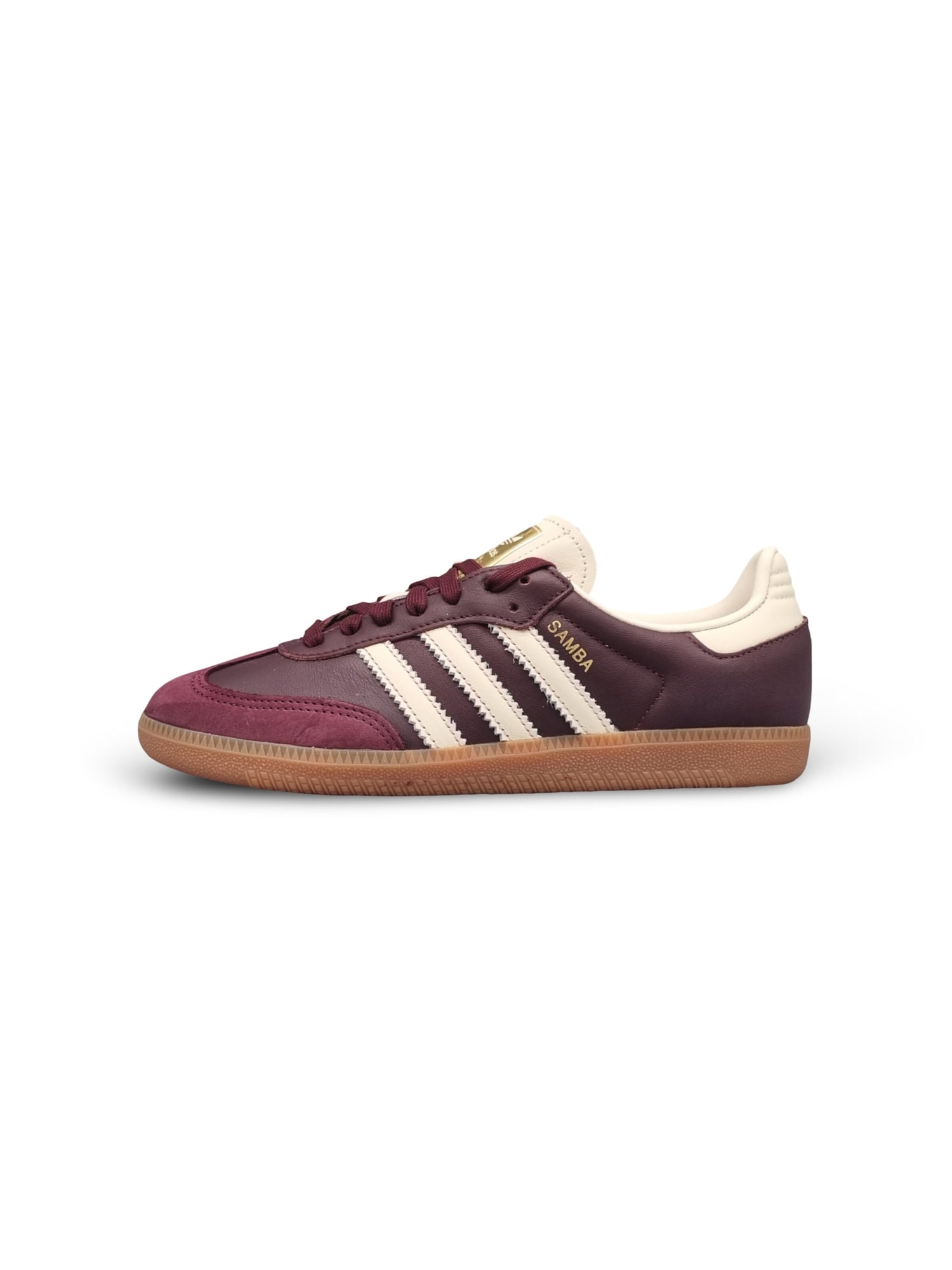 ADIDAS ORIGINALS Nízke tenisky 'Samba'  svetlobéžová / vínovo červená / tmavočervená