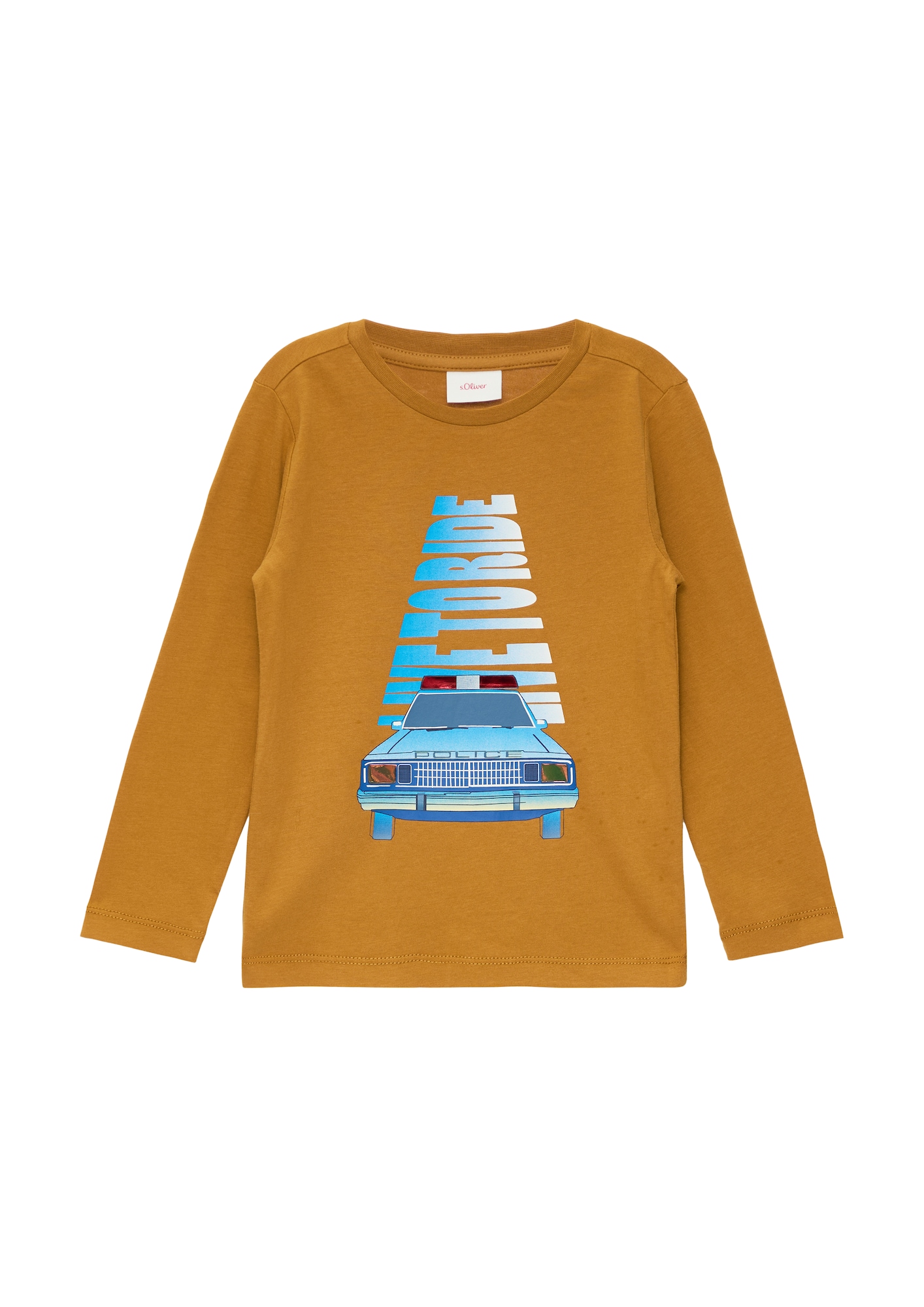 s.Oliver Tricou  albastru / albastru deschis / galben muștar / alb