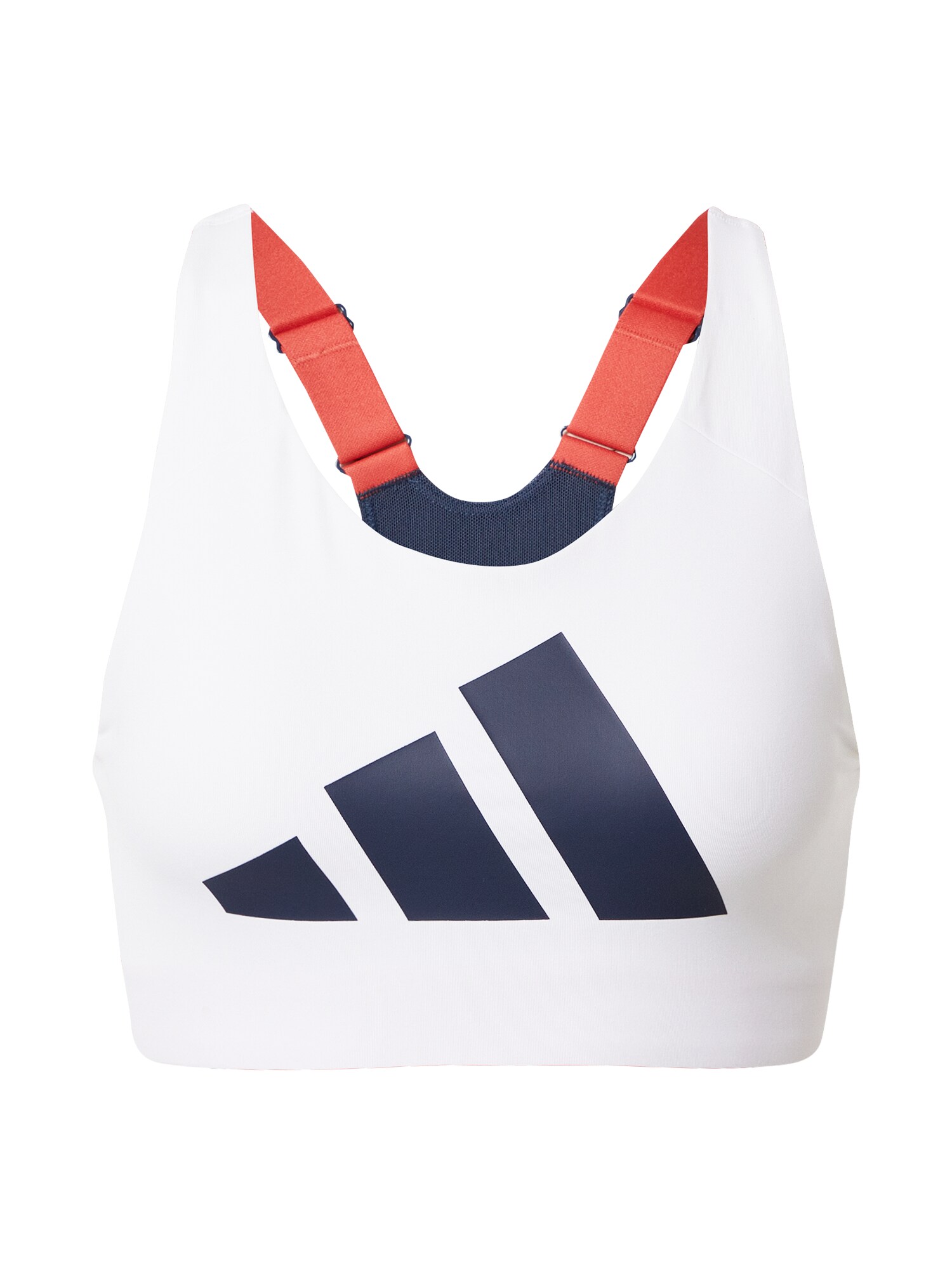 ADIDAS PERFORMANCE Sportinė liemenėlė  tamsiai mėlyna / balta