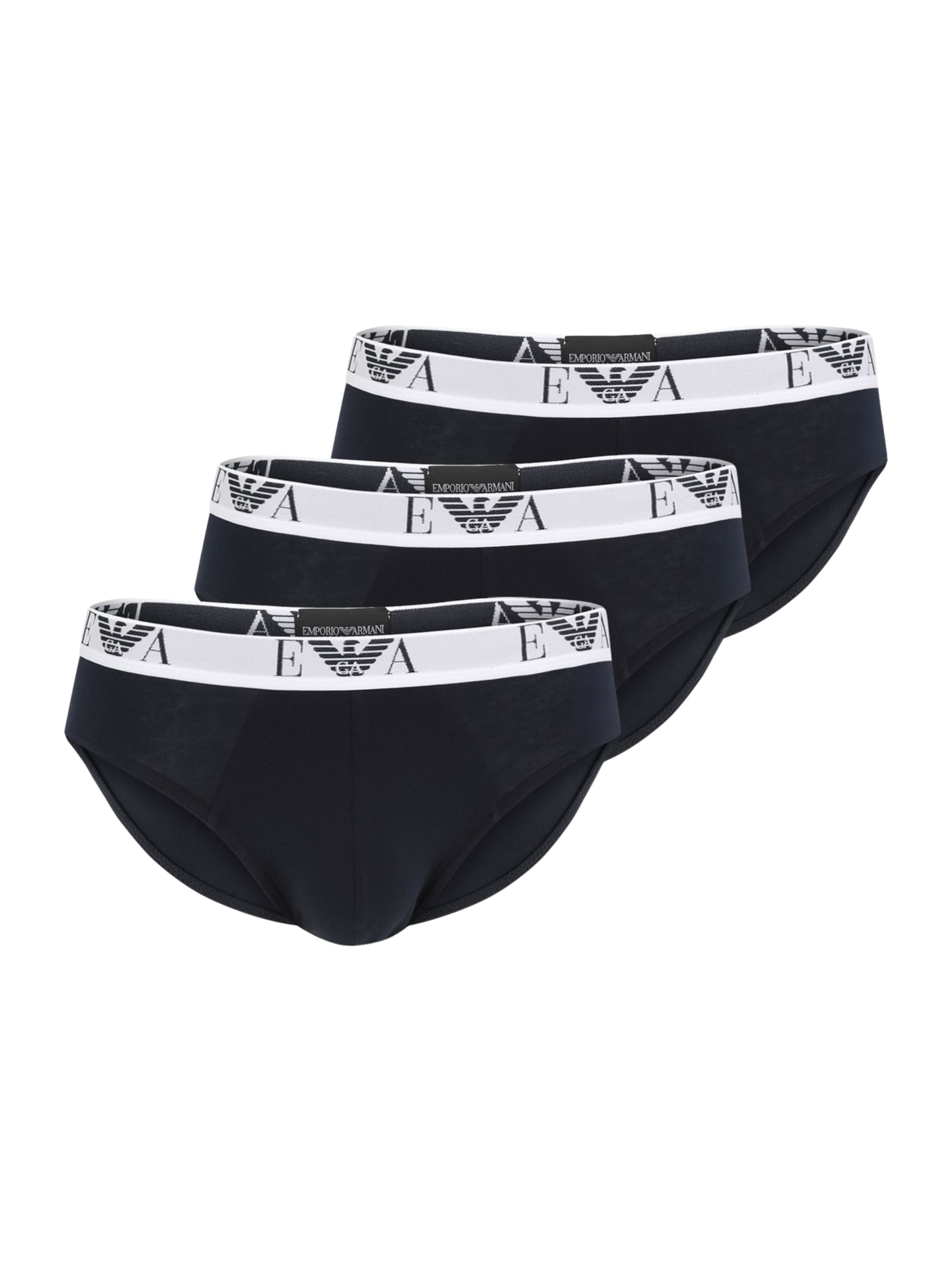 Emporio Armani Set om 3 st marinblå kalsonger i bomullsstretch herr – bild 6