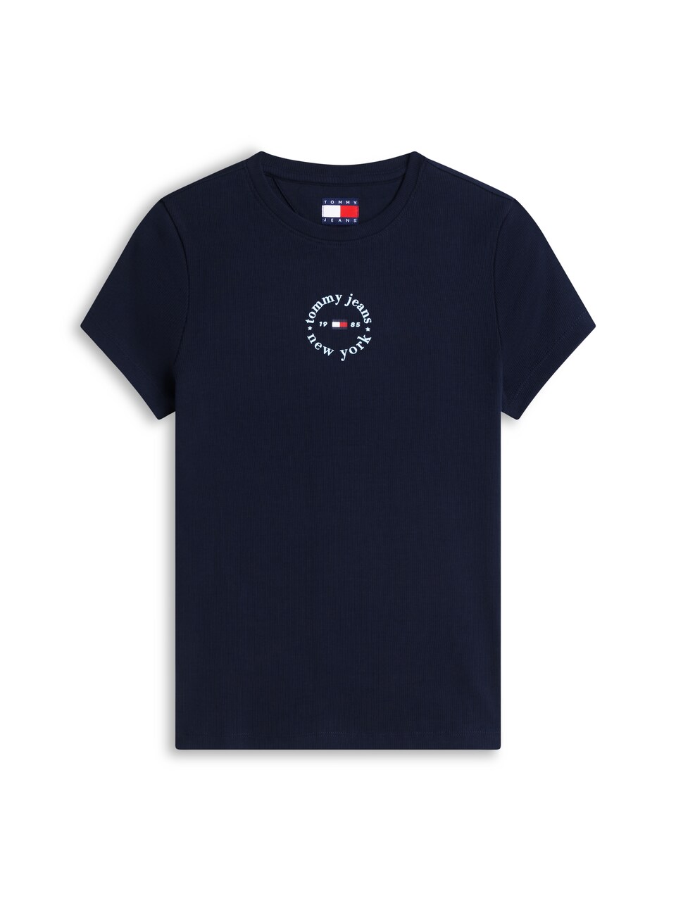 T-shirt 'Logo Slim' marinblå / röd