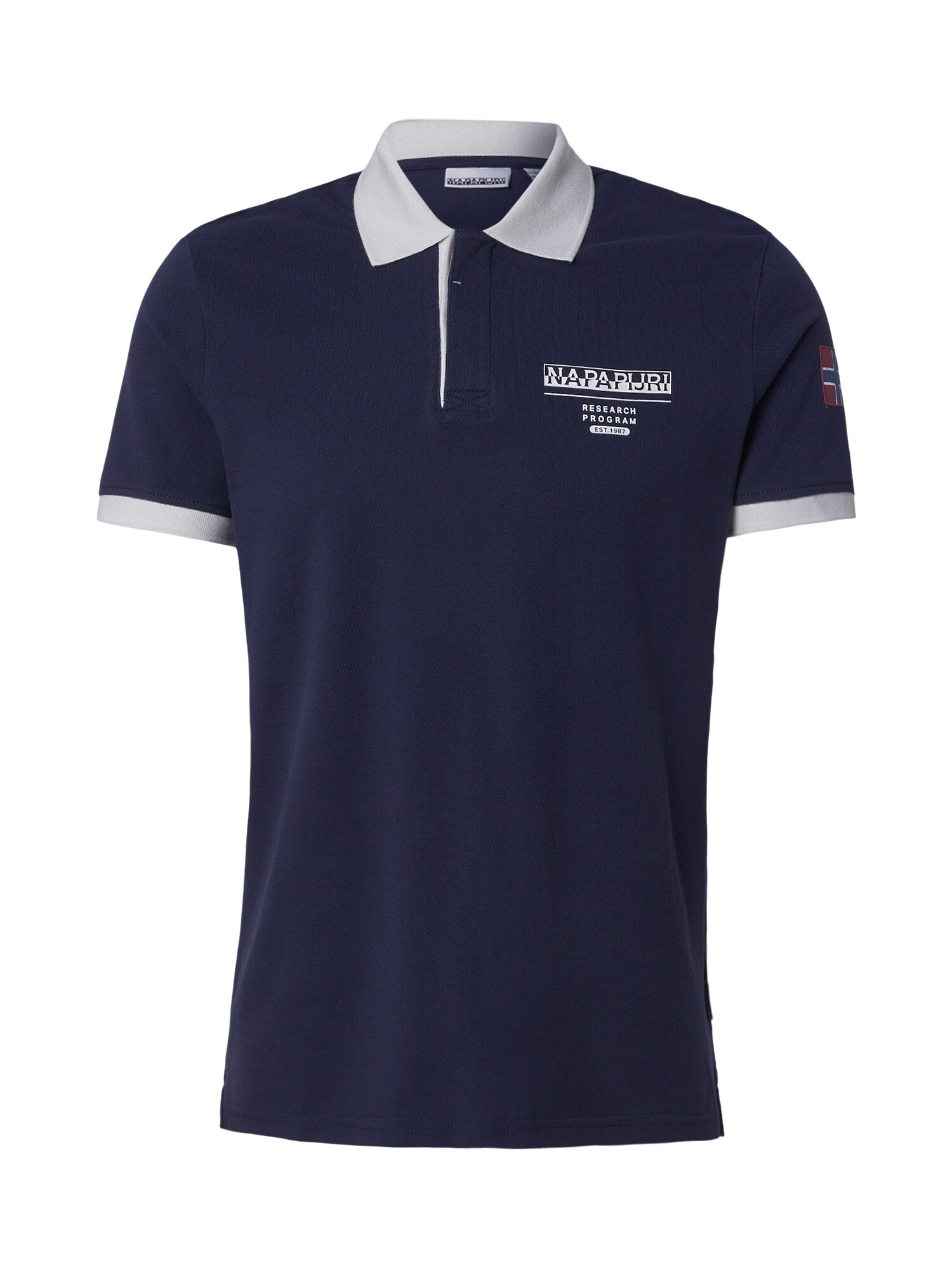 NAPAPIJRI Tricou 'EMBERS'  bleumarin / alb