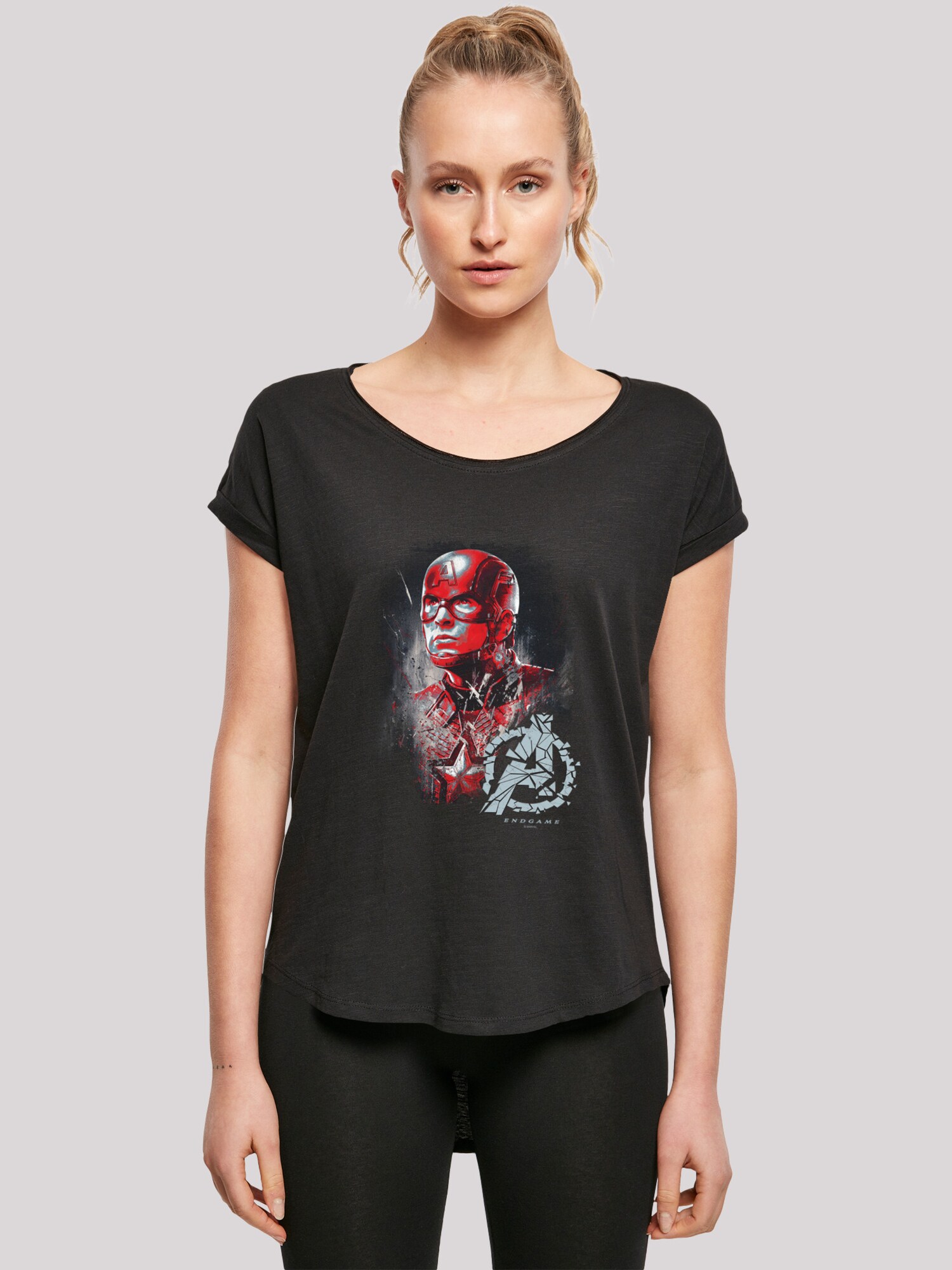 Thumbnail - T-Shirt 'Marvel Avengers Endgame Captain America Brushed'