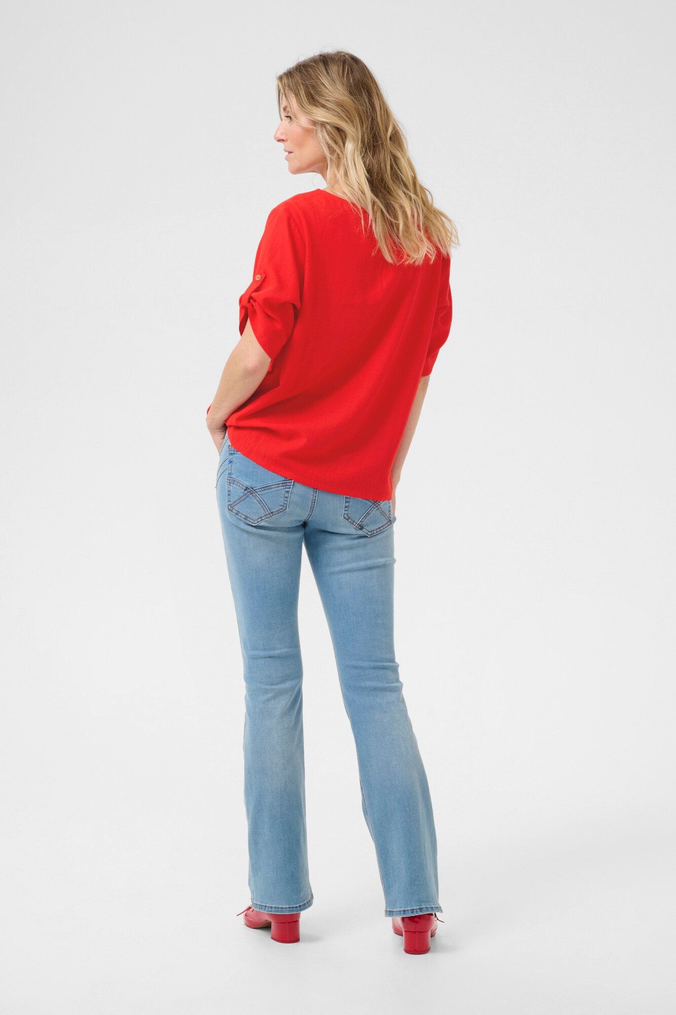 Thumbnail - Cream Bluse