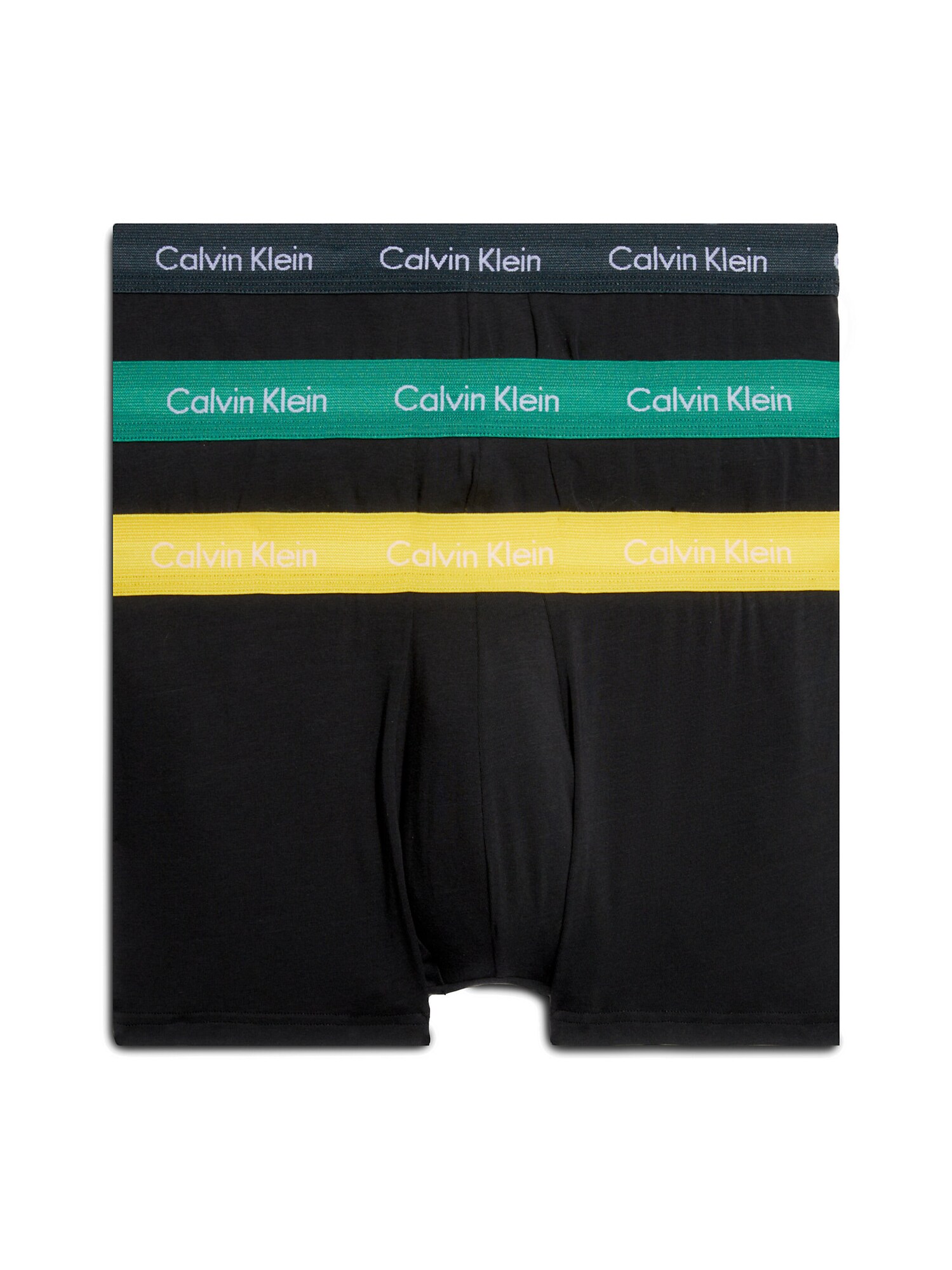 Calvin Klein Underwear Боксерки  жълто / зелено / черно / бяло