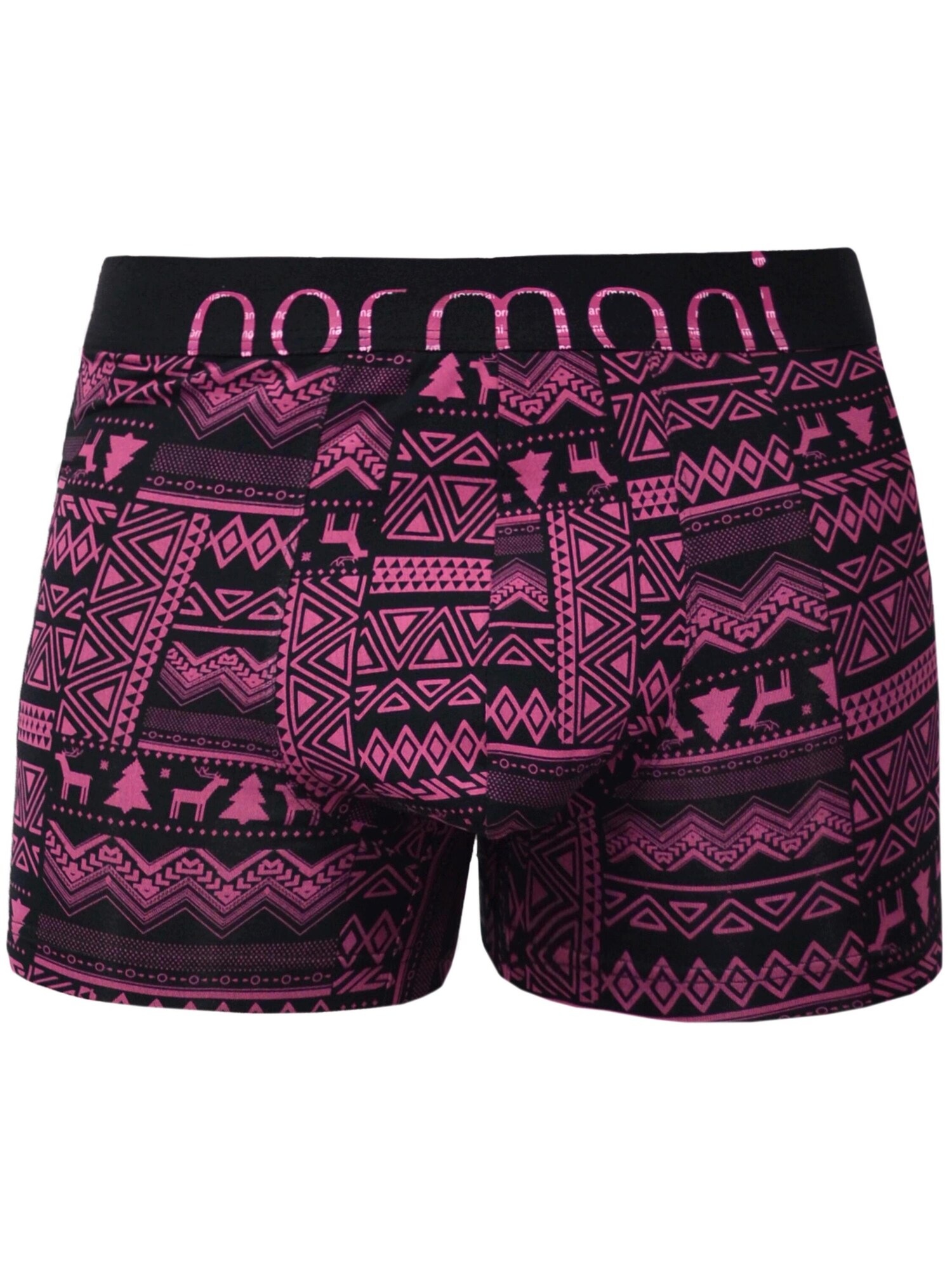 normani Calzoncillo boxer  rosa / negro