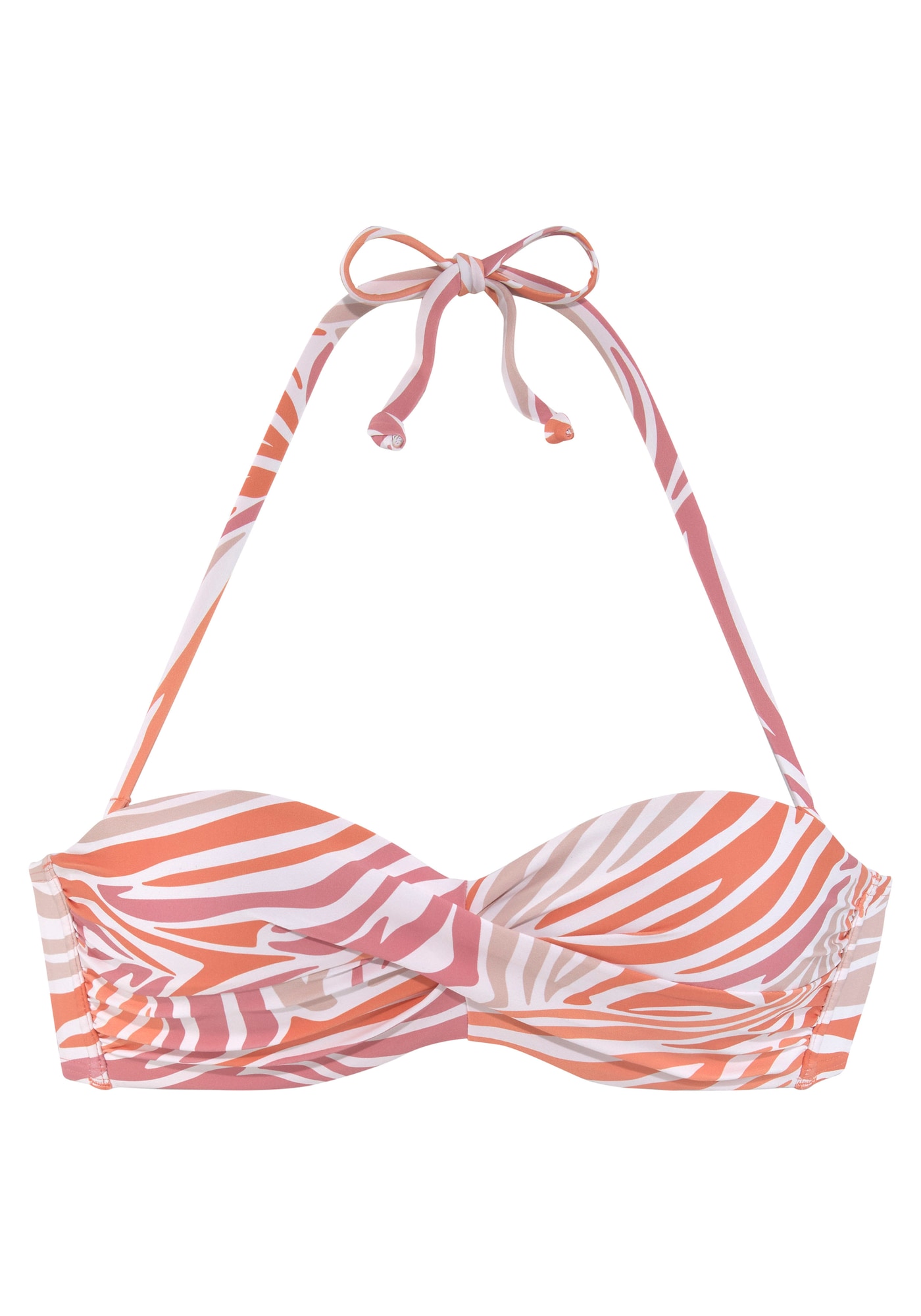 SUNSEEKER Bikini felső  testszínű / narancs / fáradt rózsaszín / fehér