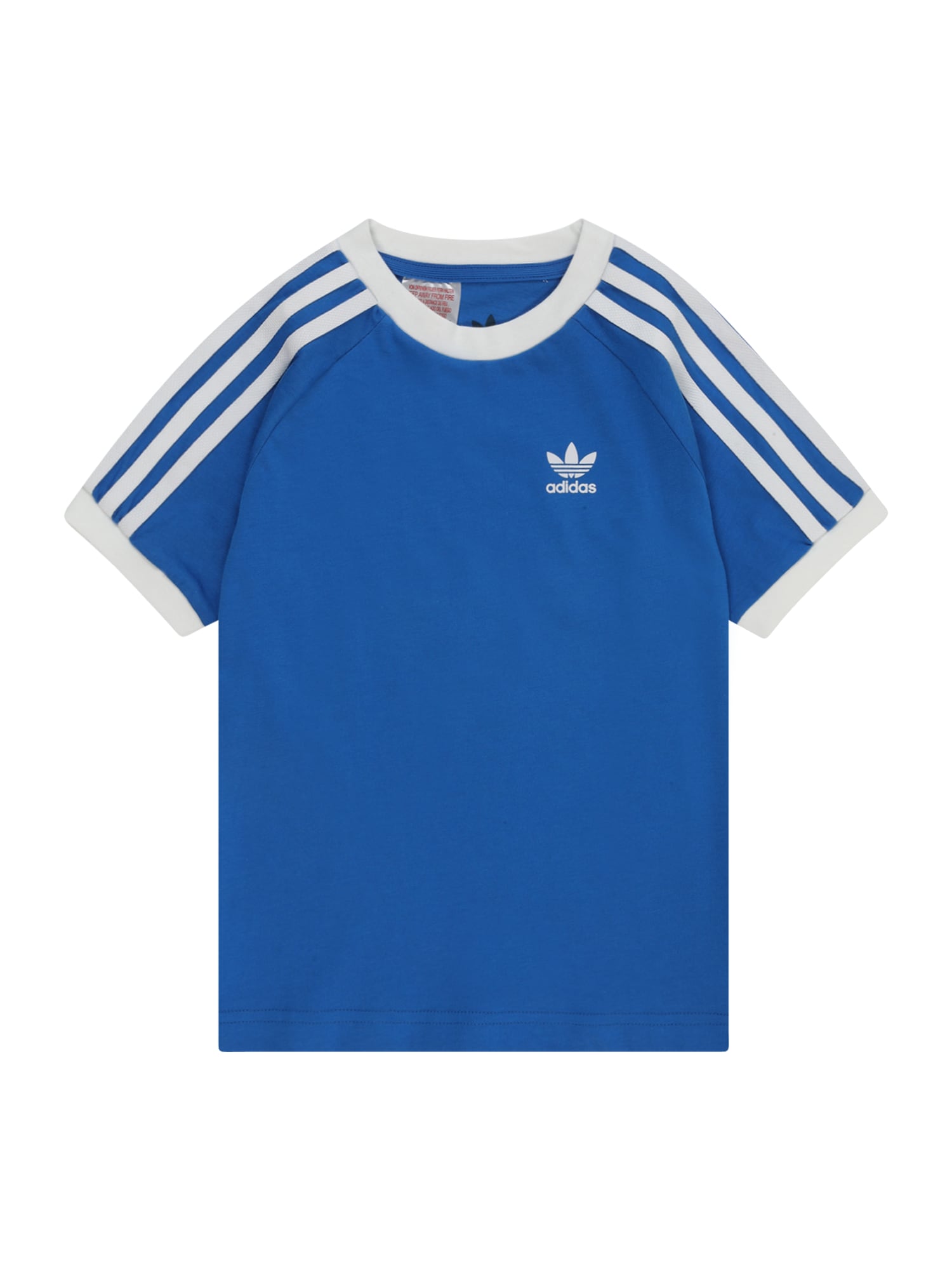 ADIDAS ORIGINALS Marškinėliai '3-Stripes' sodri mėlyna („karališka“) / balta