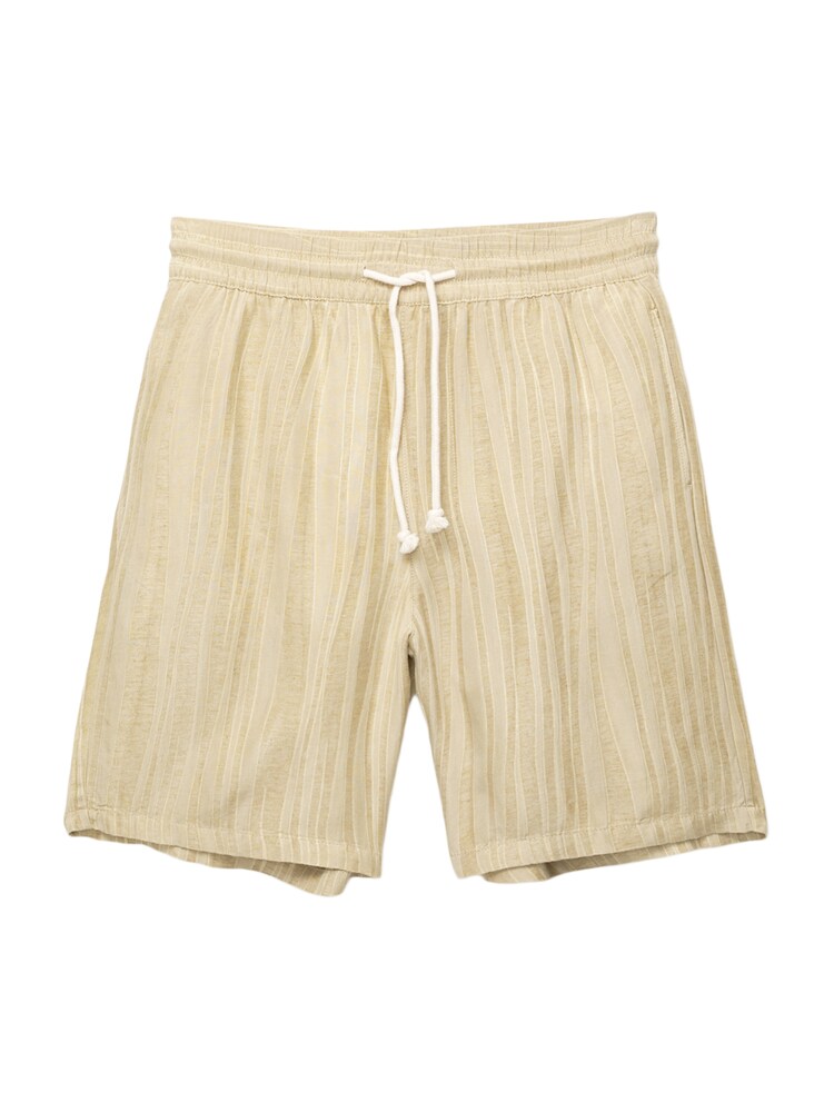 Pull&Bear Shorts Herren Größe 29/30 ecru / khaki