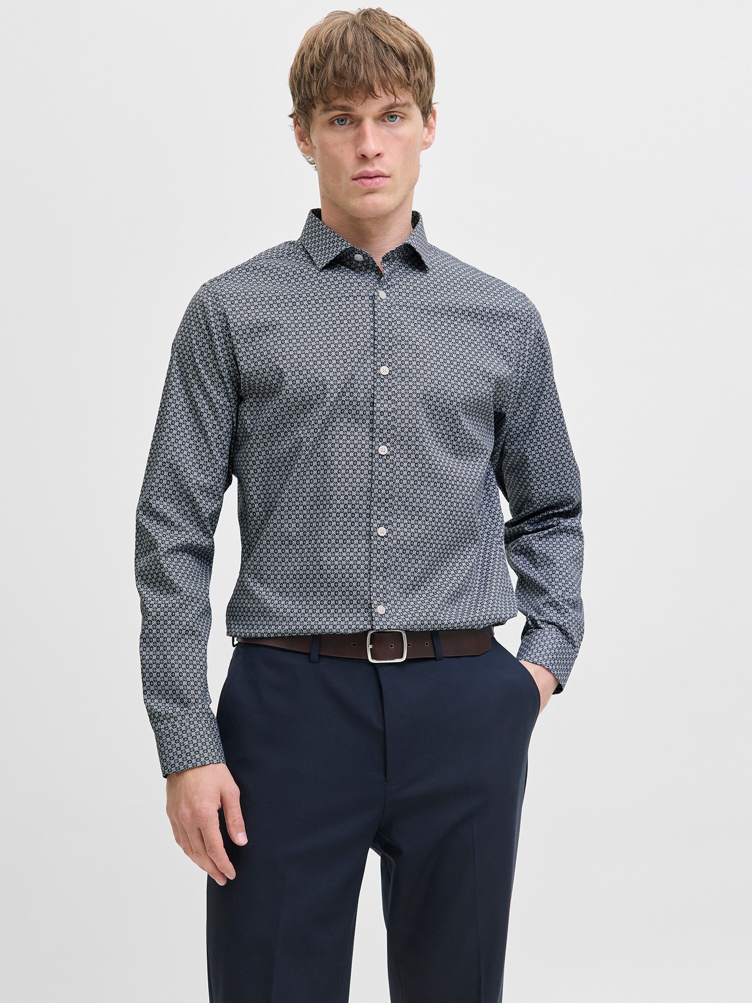 JACK & JONES Ing 'JPRBL A Black Pool'  sötétkék / greige / fehér termék 2. képe